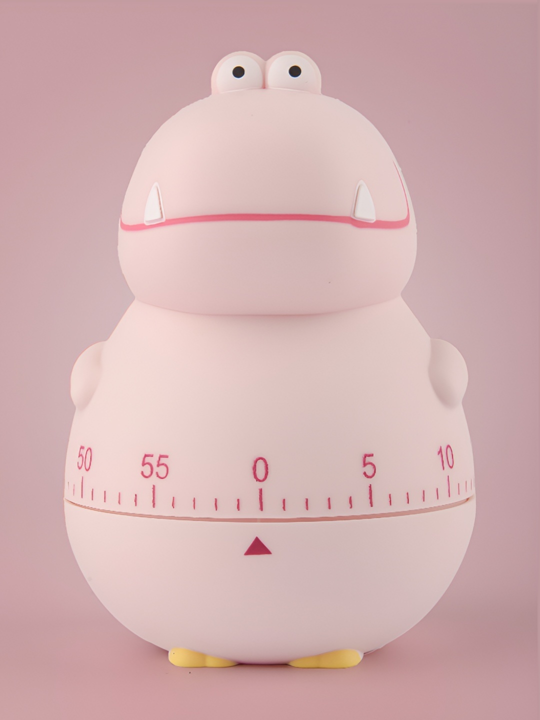 

COMICSENSE Pink & White Animal Shaped Traditional Alarm Clock