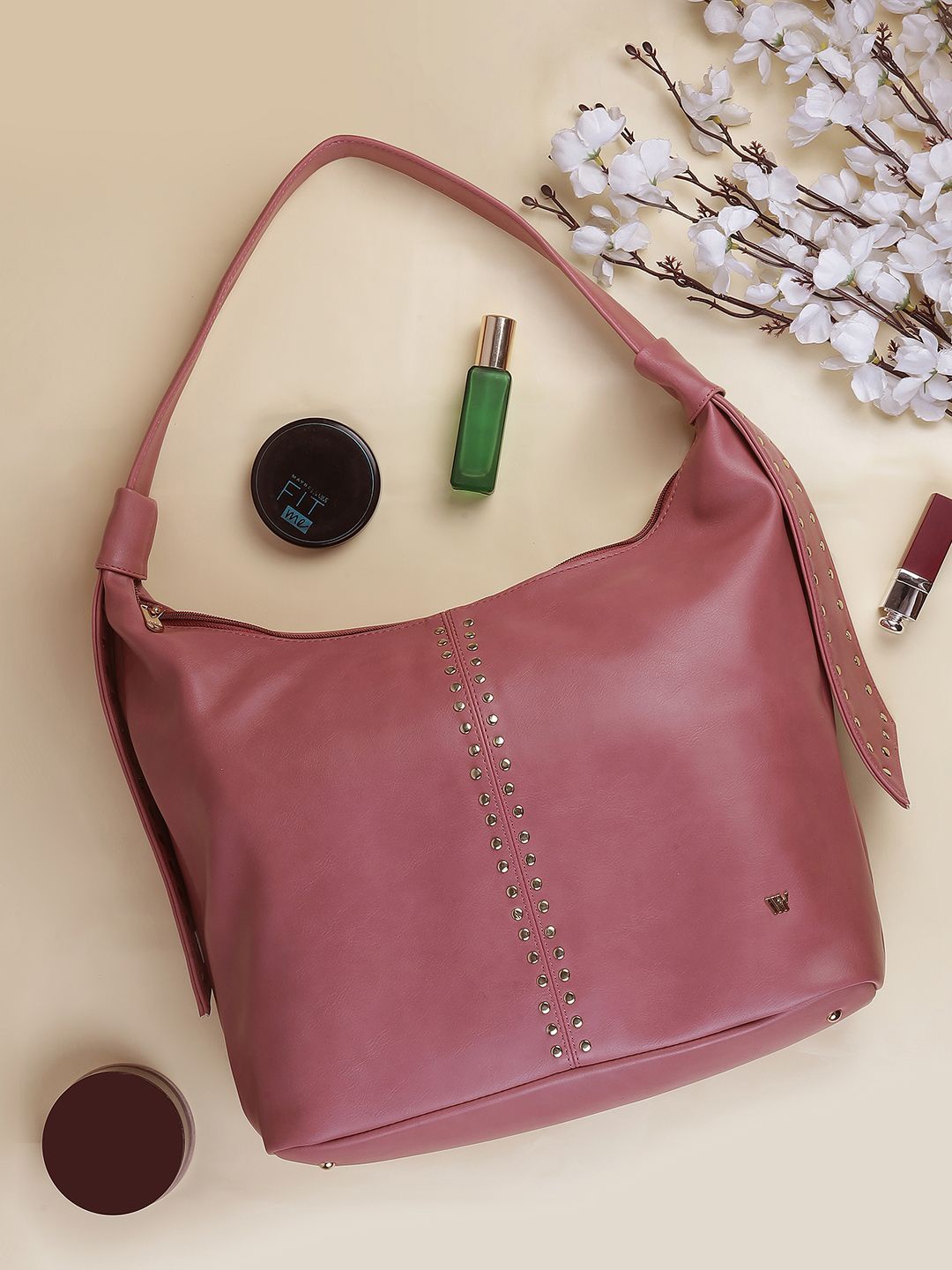 

WALKWAY by Metro Structured Handheld Bag with Applique, Pink