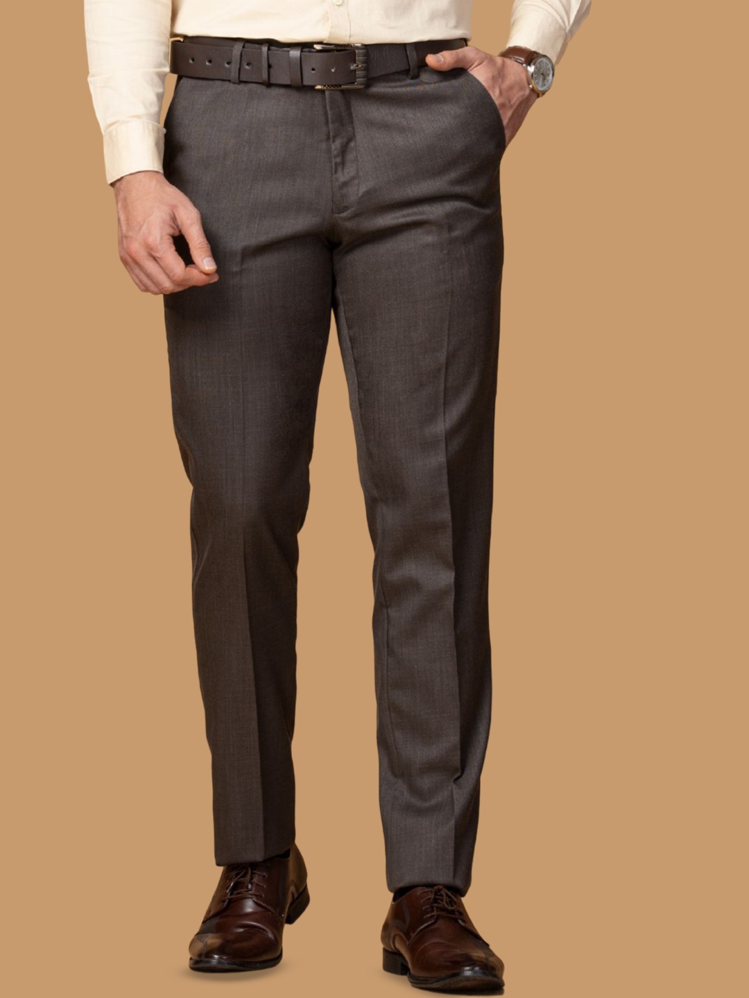 

Berkshire Men Smart Slim Fit Easy Wash Trousers, Grey