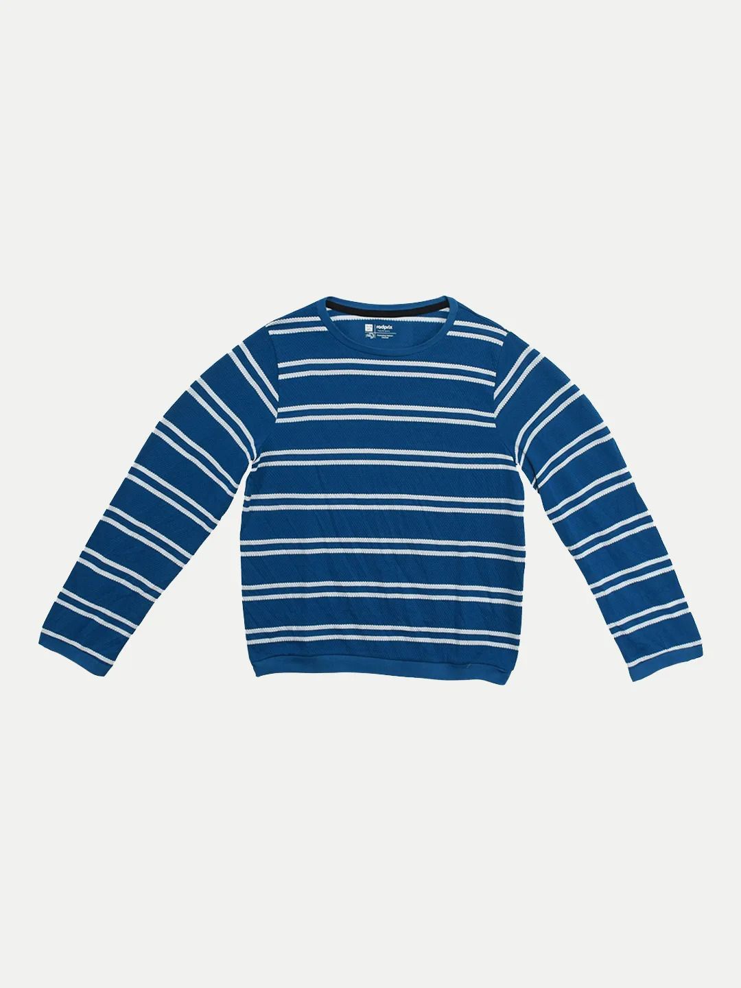 

BAESD Boys Striped Sweatshirt, Blue