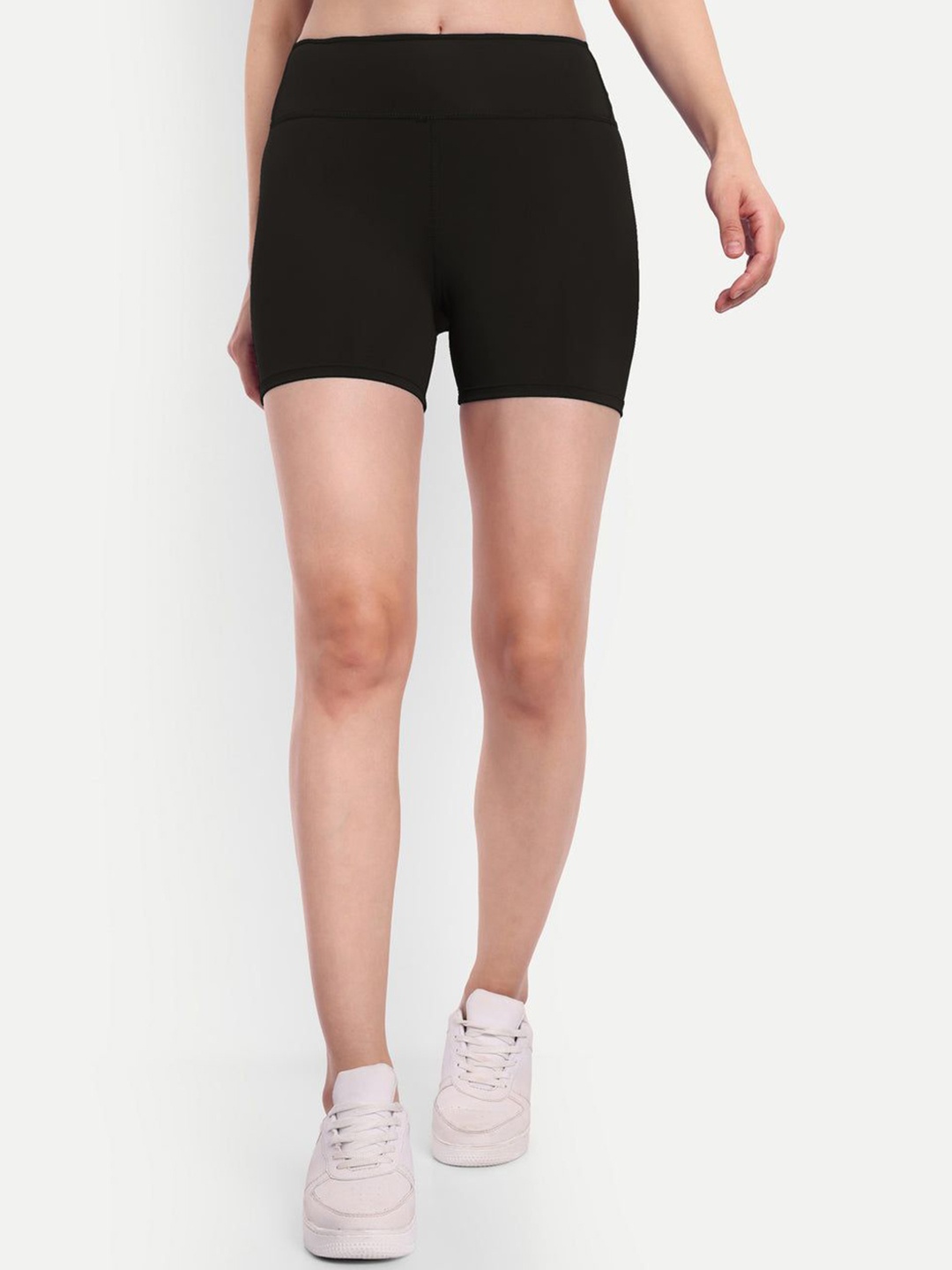 

So What Women Skinny Fit High-Rise Yoga Shorts, Black