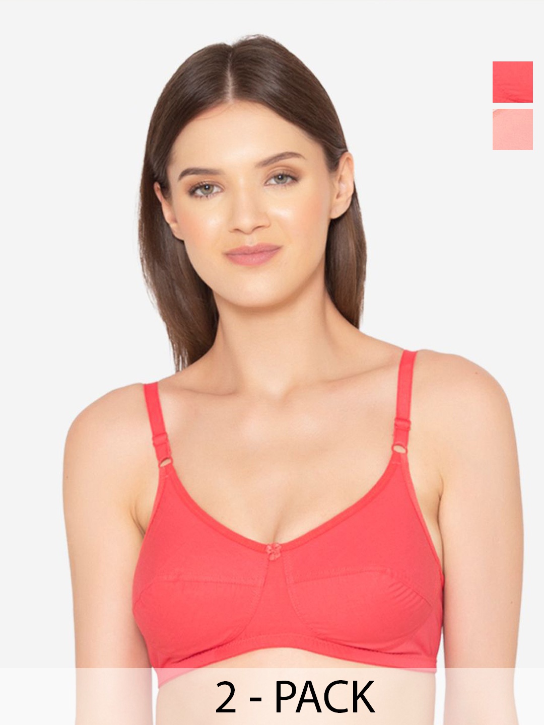 

GROVERSONS Paris Beauty Full Coverage Non Padded Bra, Red