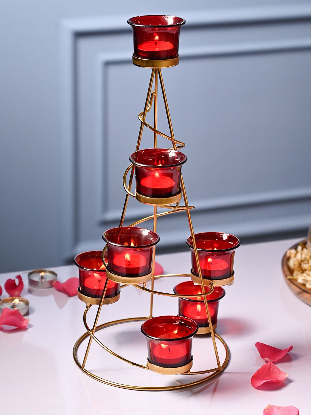 

MARKET99 Red Candle Holder