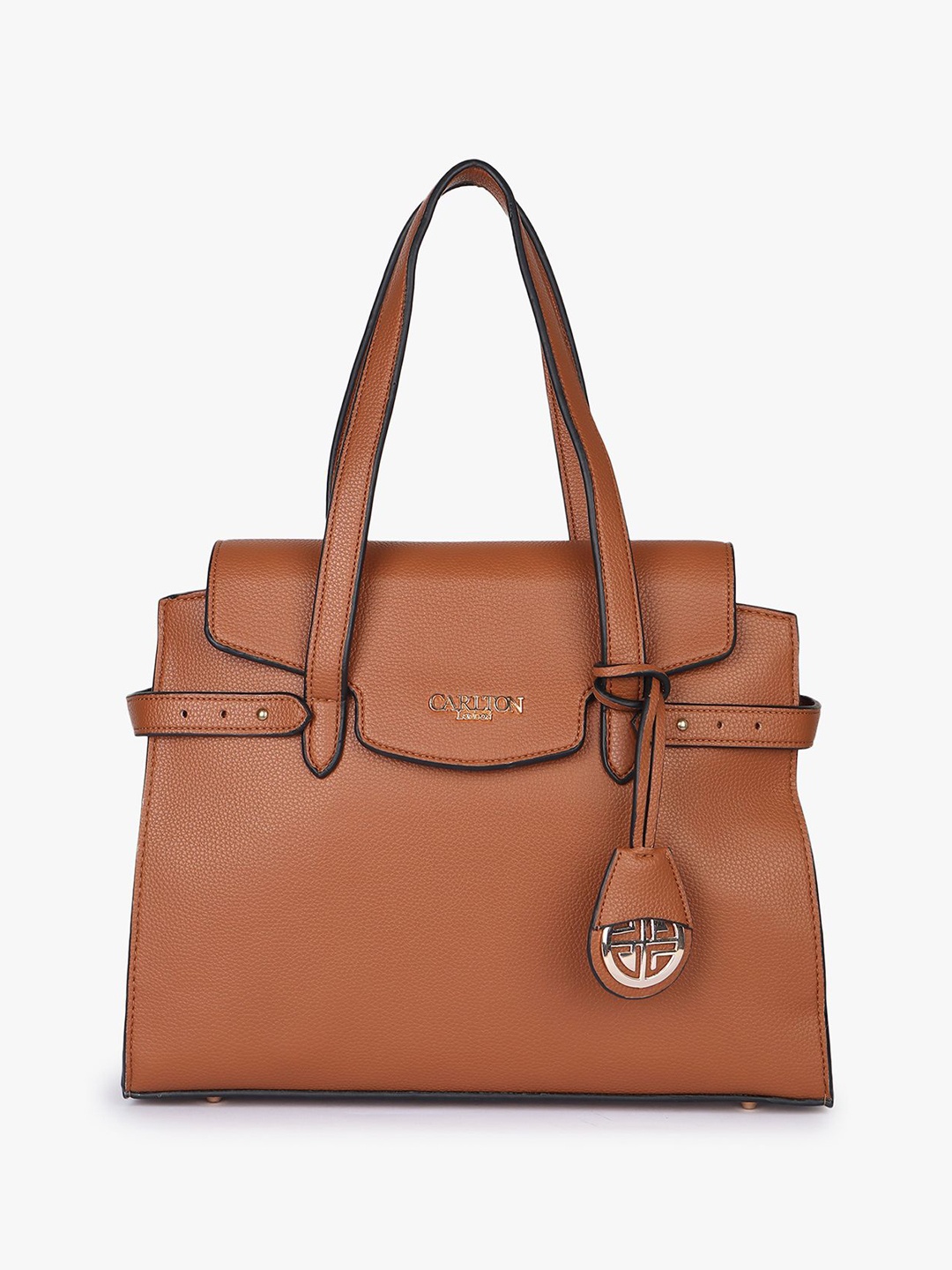 

Carlton London Shopper Handheld Bag with Tasselled, Tan