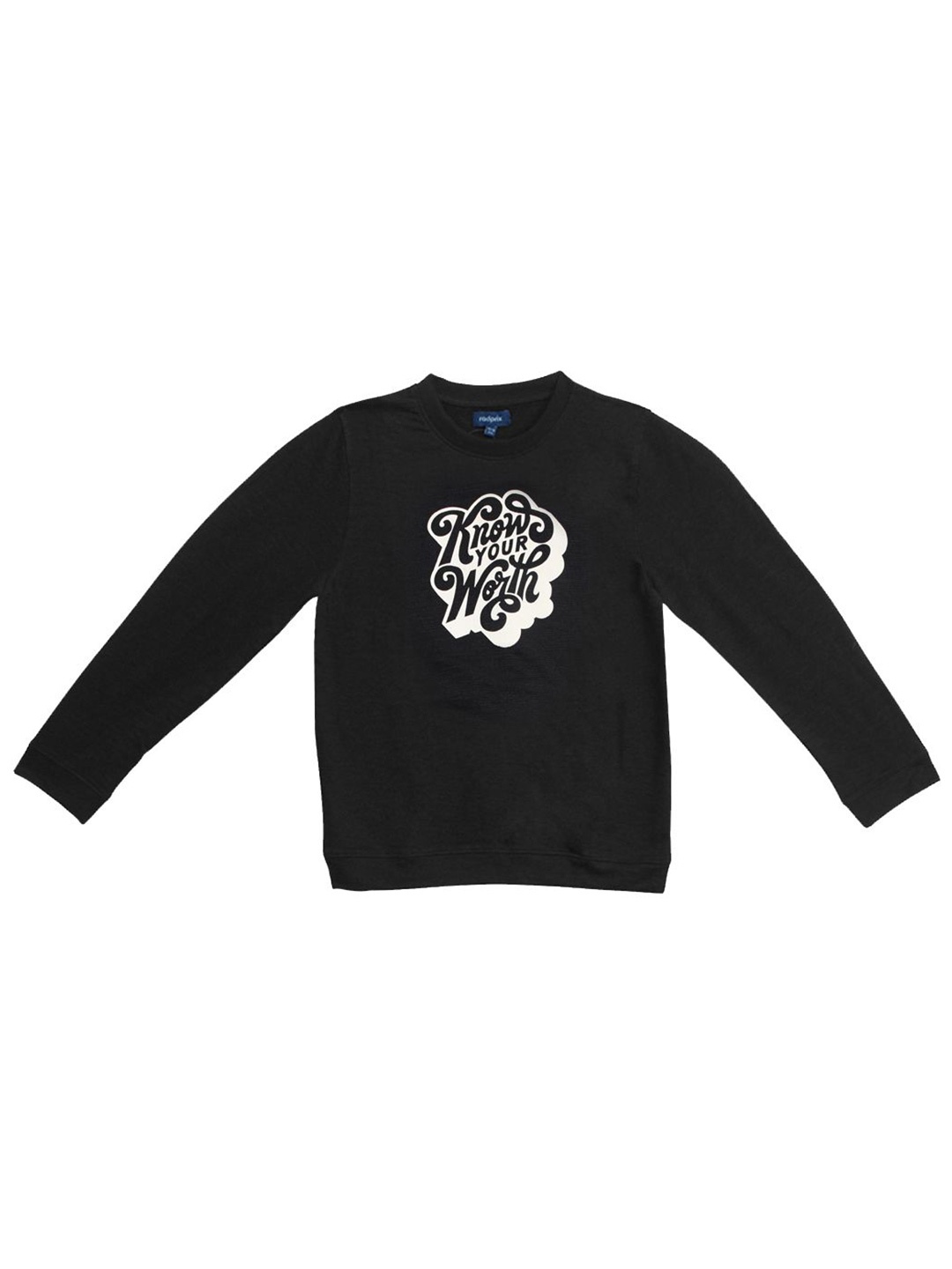 

BAESD Boys Printed Sweatshirt, Black