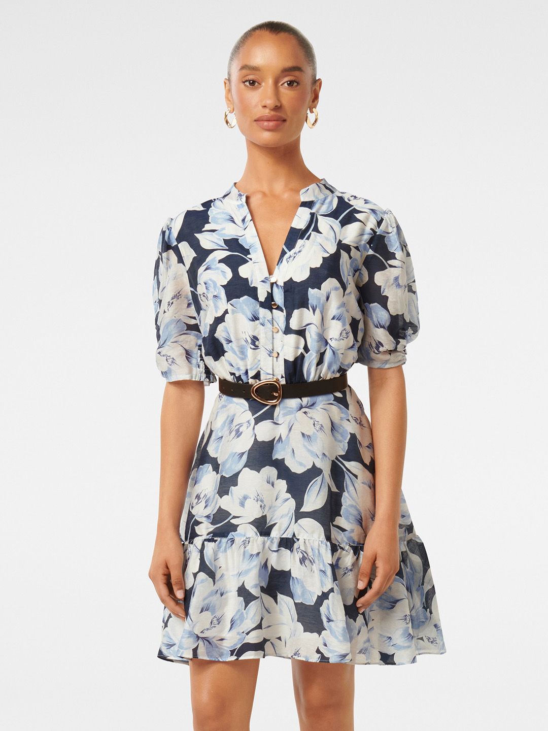 

Forever New Floral Print Fit & Flare Dress, Multi