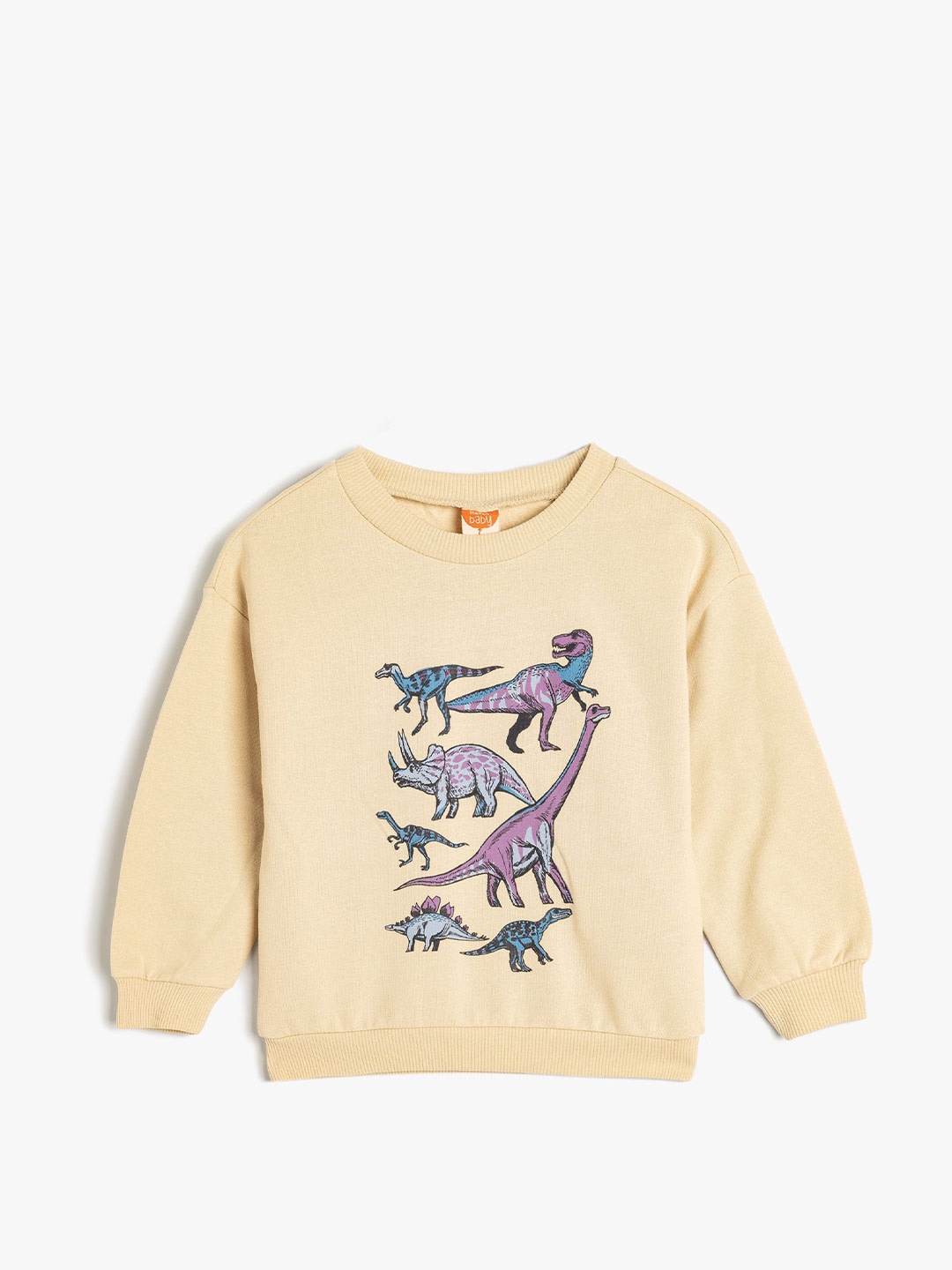 

Koton Boys Graphic Printed Sweatshirt, Beige