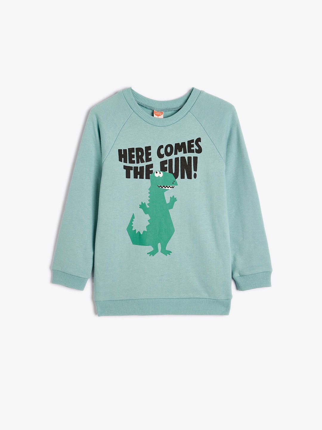 

Koton Boys Typography Printed Sweatshirt, Green