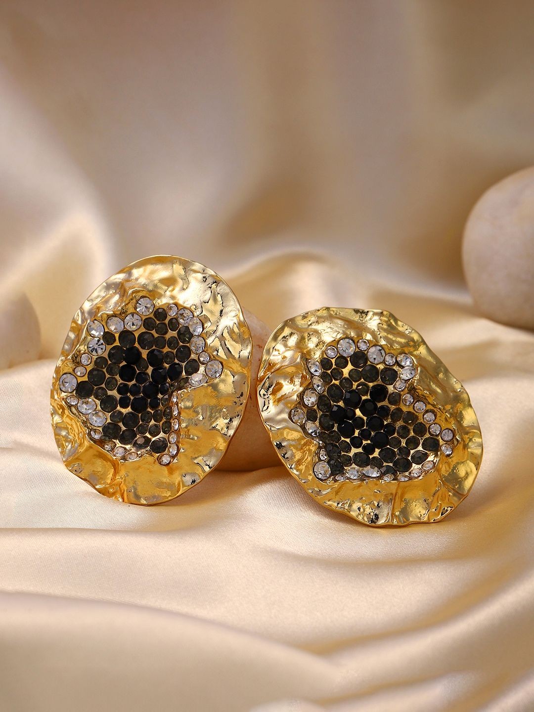 

SOHI Contemporary Studs Earrings, Black