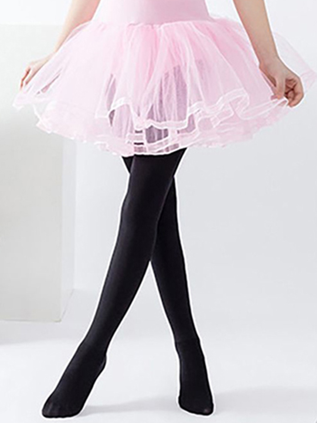 

SYGA Girls Anti-Slip Pantyhose Stockings, Black