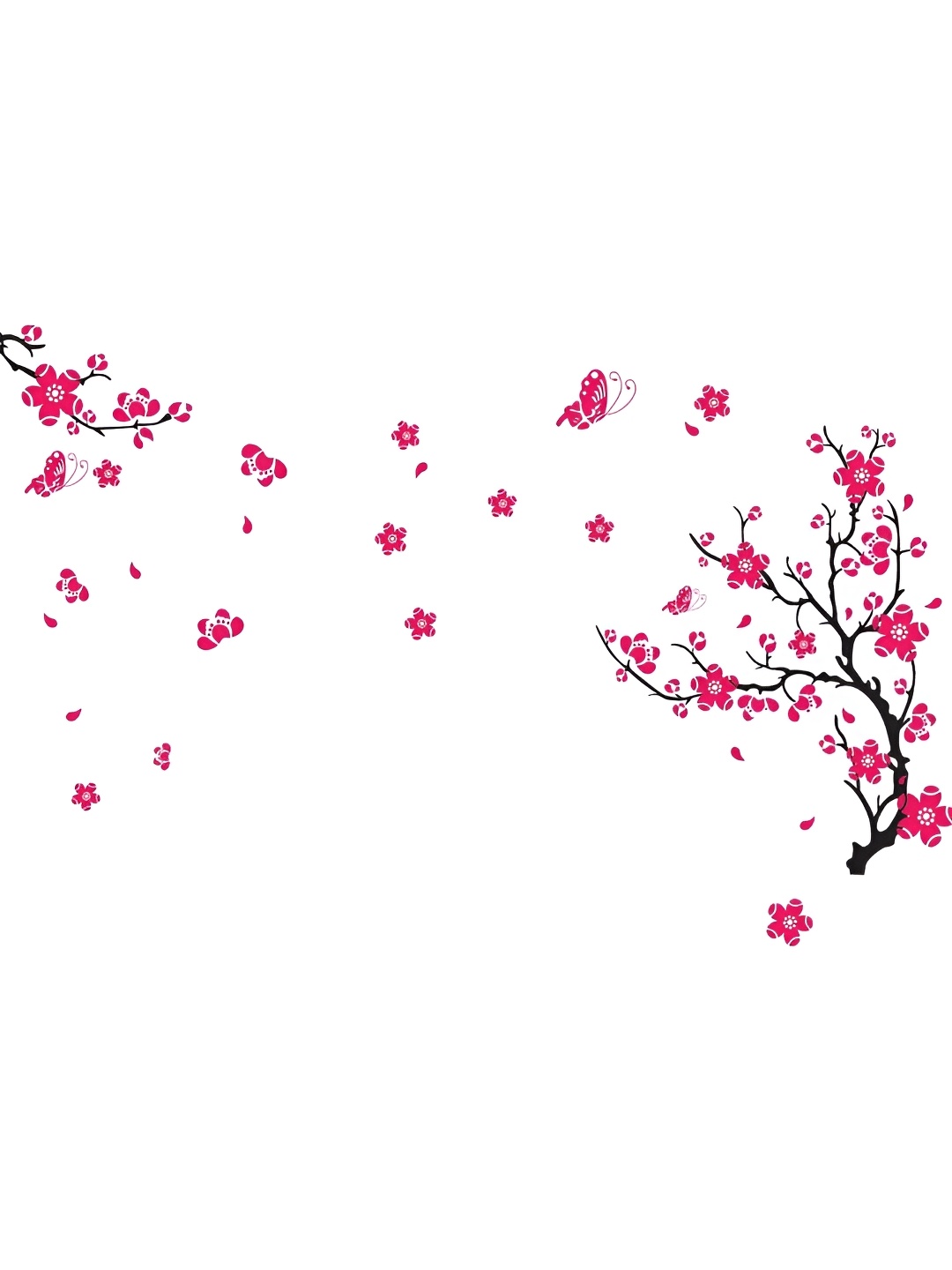 

Jaamso Royals Red & Black Flower Blossum Self-Adhesive Wall Sticker