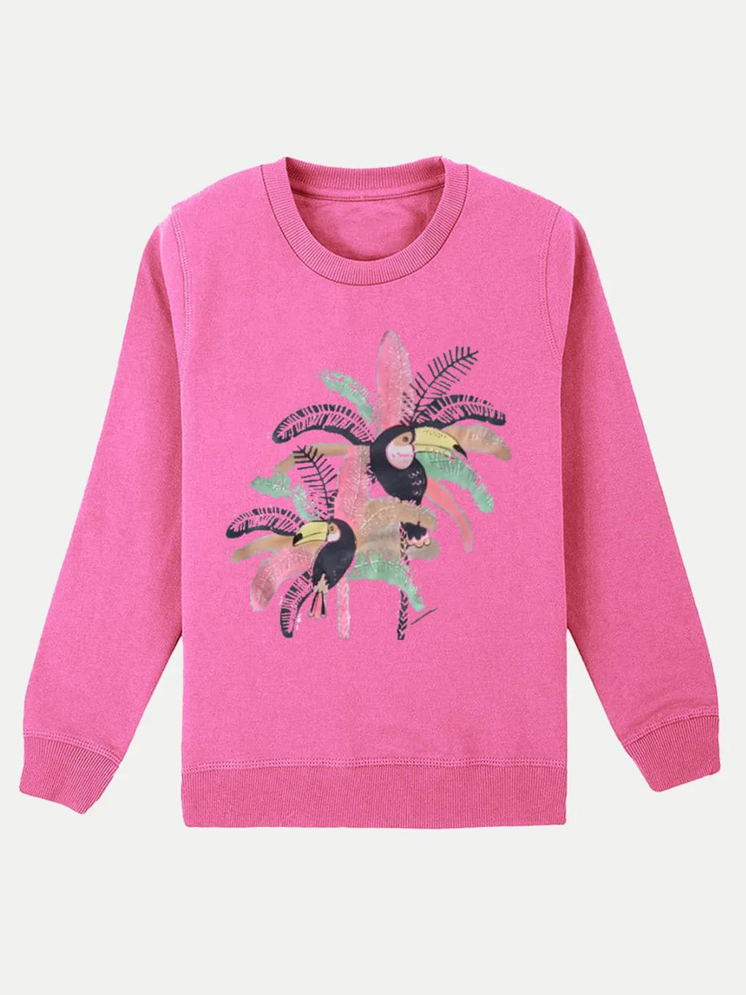 

BAESD Girls Floral Printed Sweatshirt, Pink