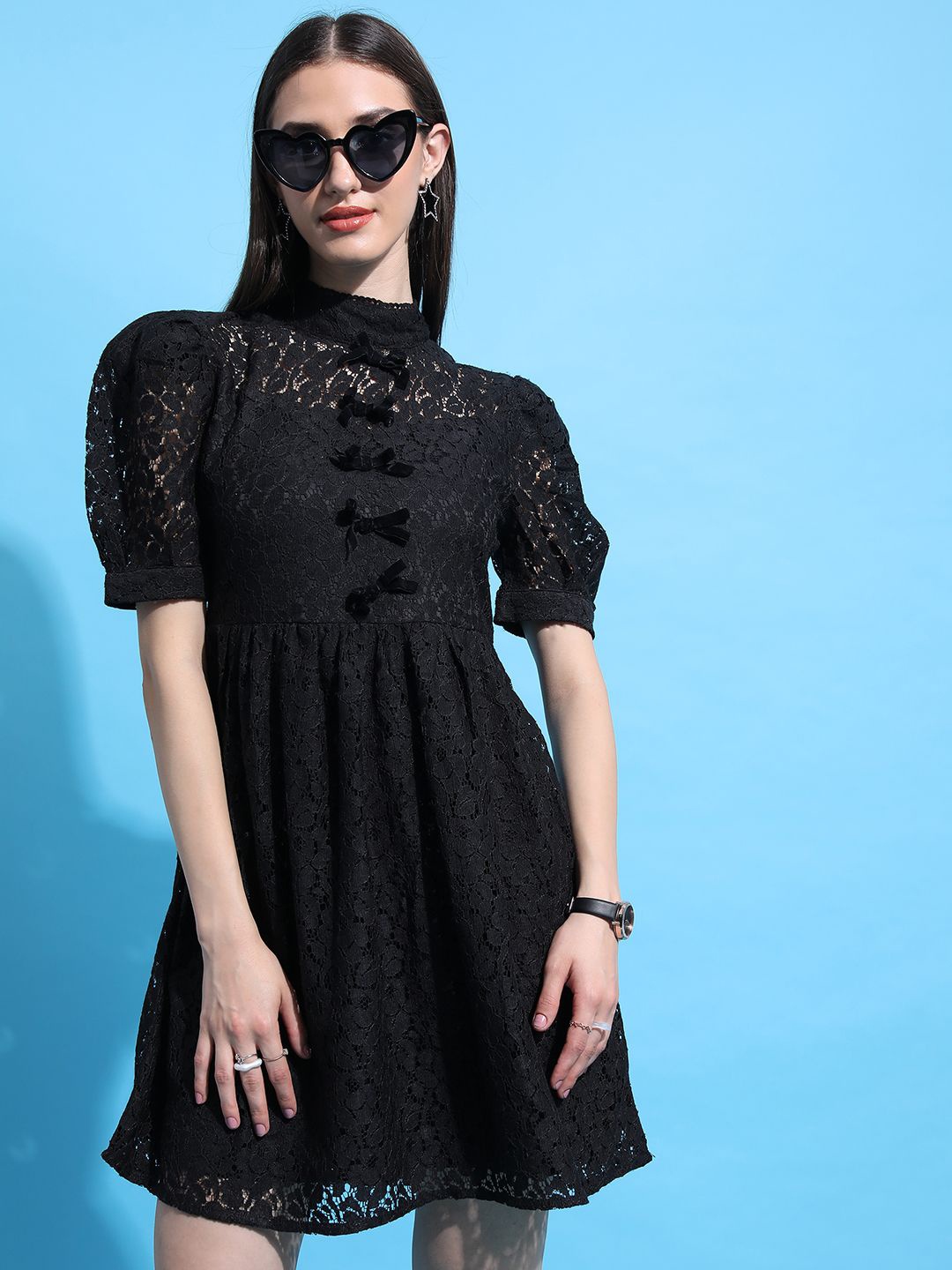 

Tokyo Talkies Fit & Flare Dress, Black