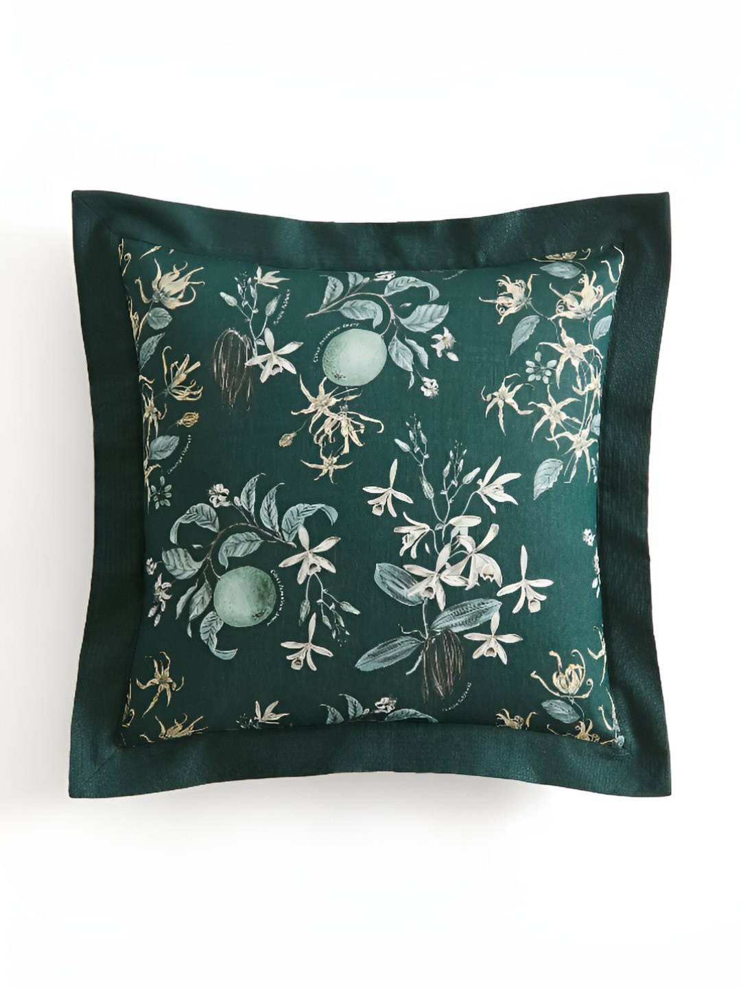 

H&M Botanical Print Cushion Cover, Green