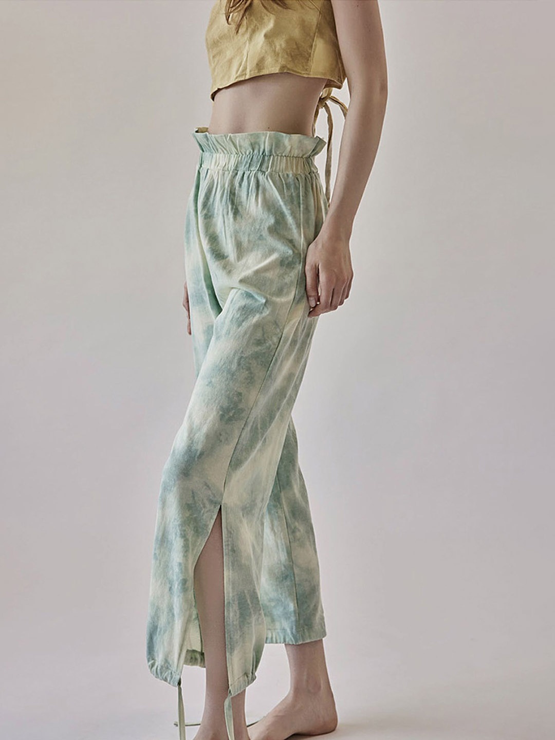 

LULU & SKY Women Printed Straight-Fit Track Pants, Green