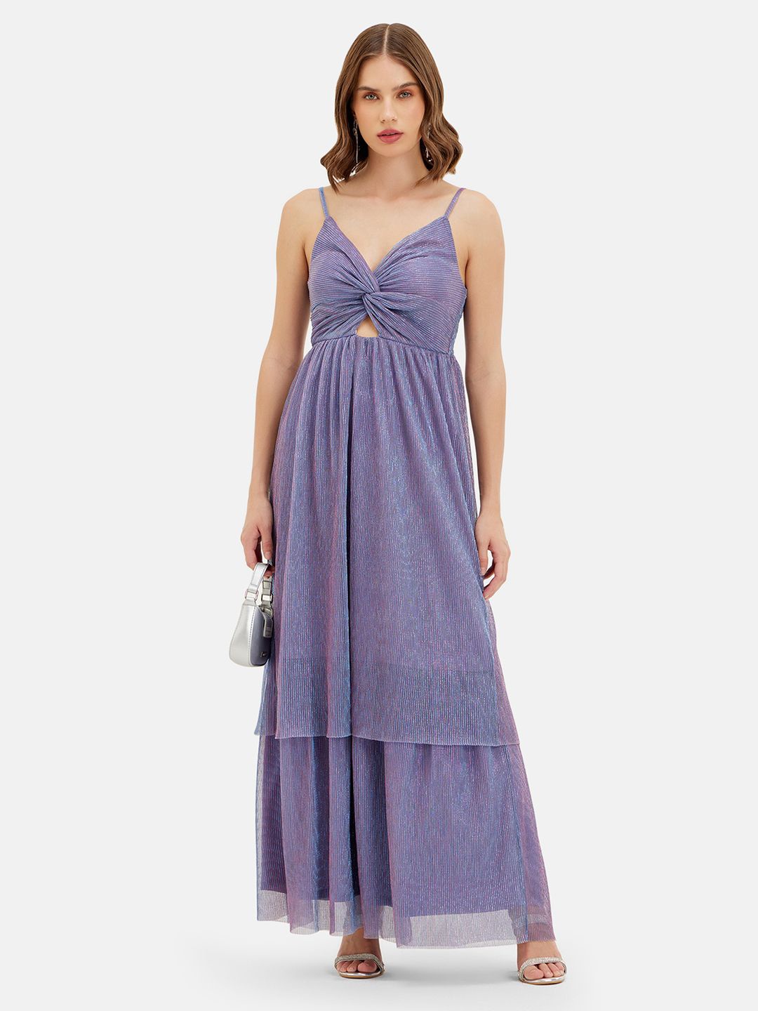 

Kazo Satin Maxi Dress, Purple