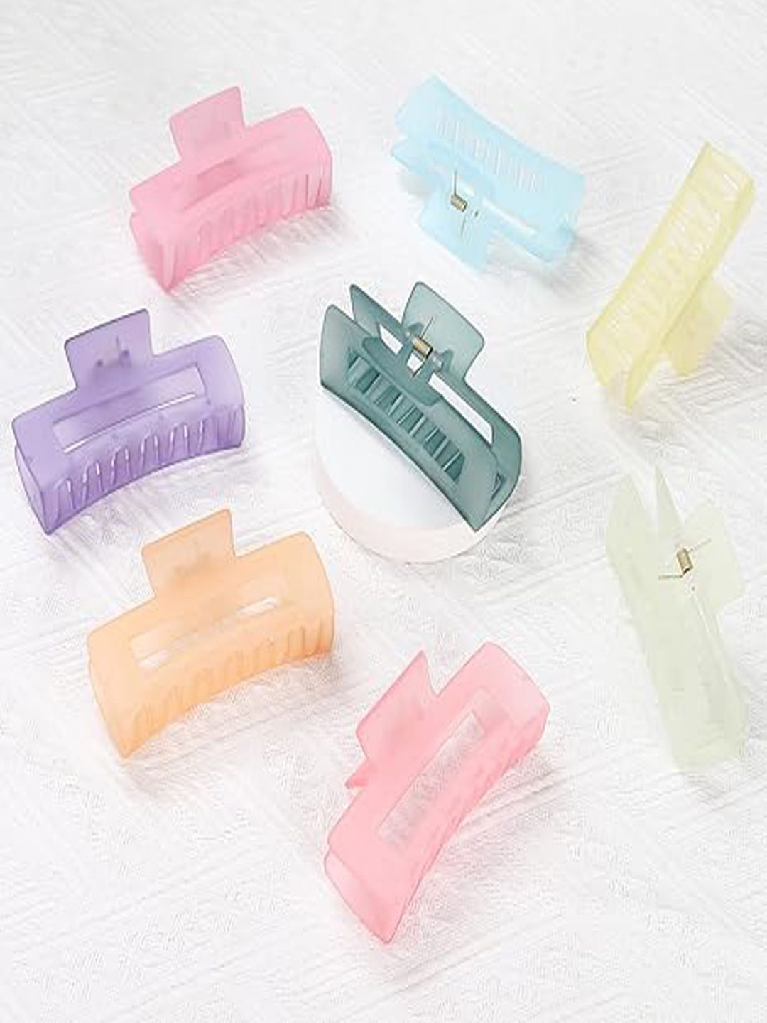 

Softwrap Set of 8 Women Claw Clip, Pink