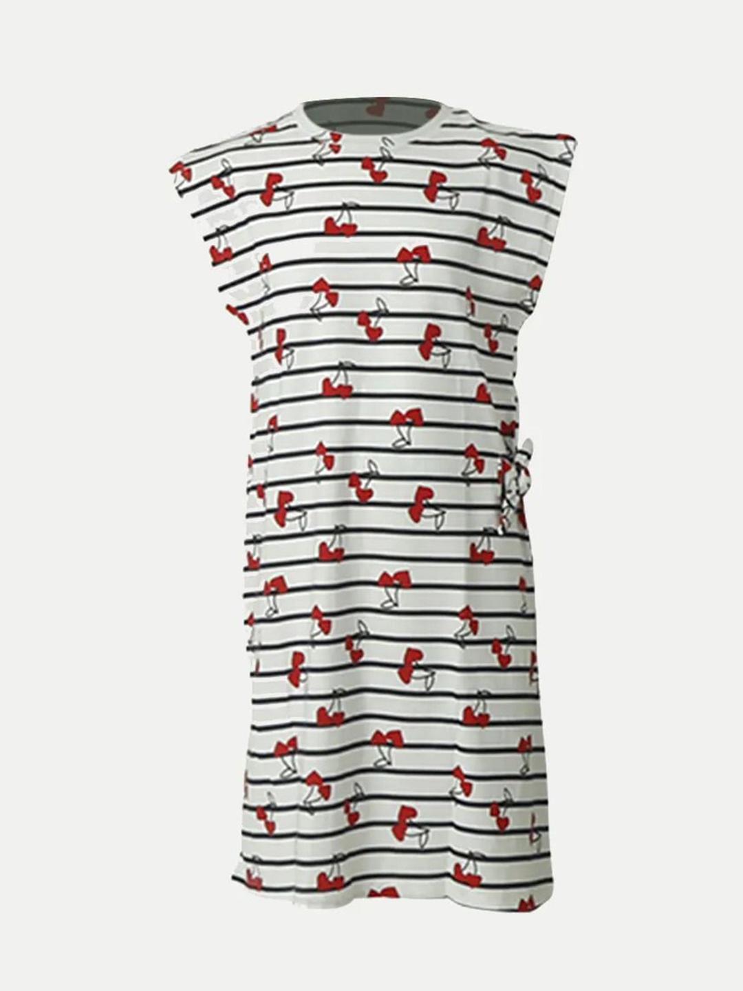

BAESD Print Flutter Sleeve Sheath Dress, White