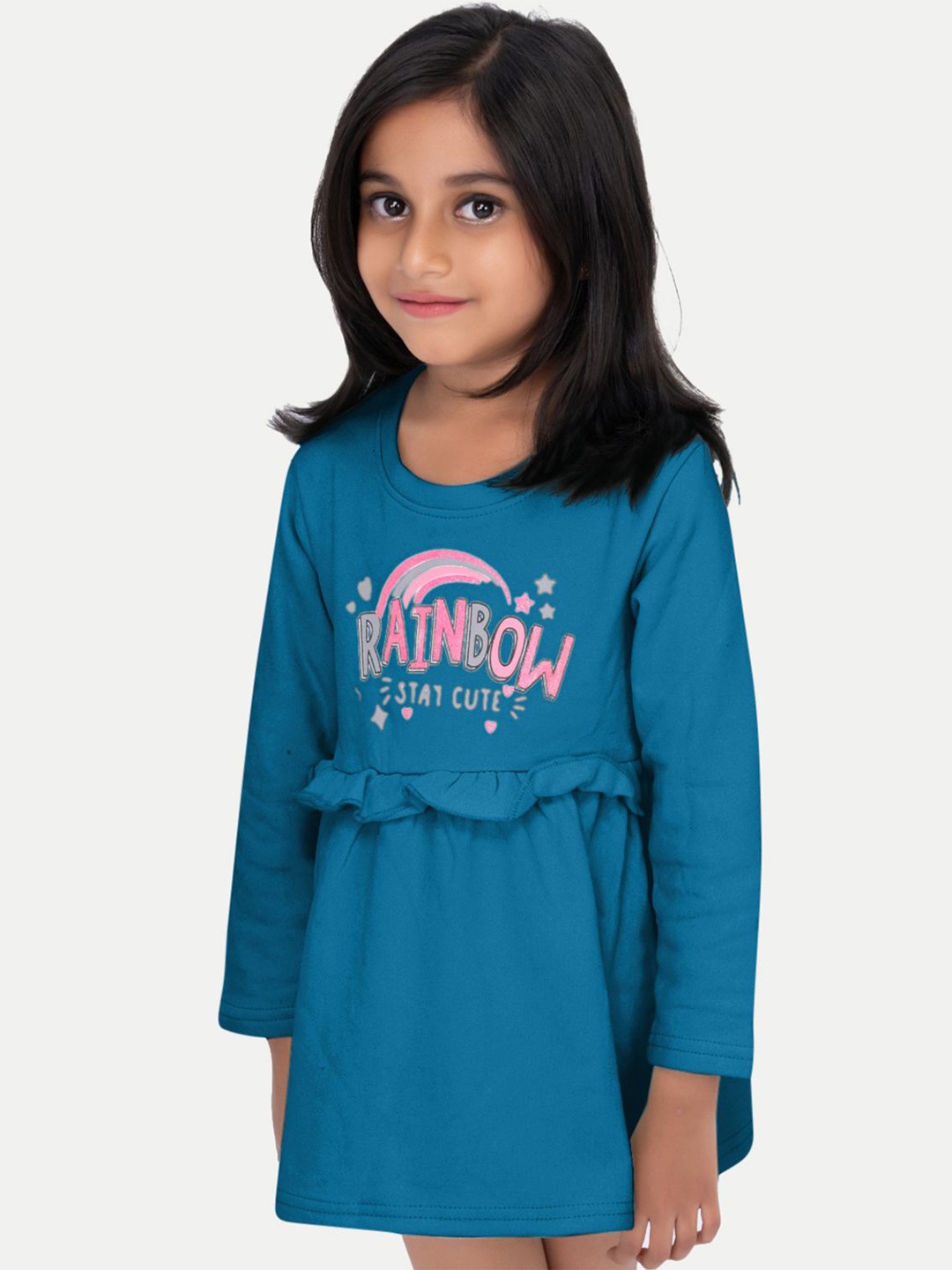 

BAESDFit Fit and Flare Regular Sleeves mini Dress, Blue