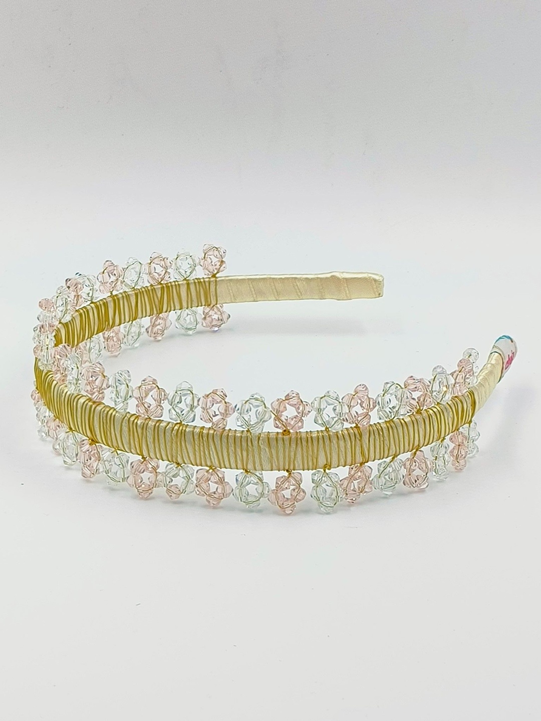 

Choko Girls Beaded Hairband, Gold