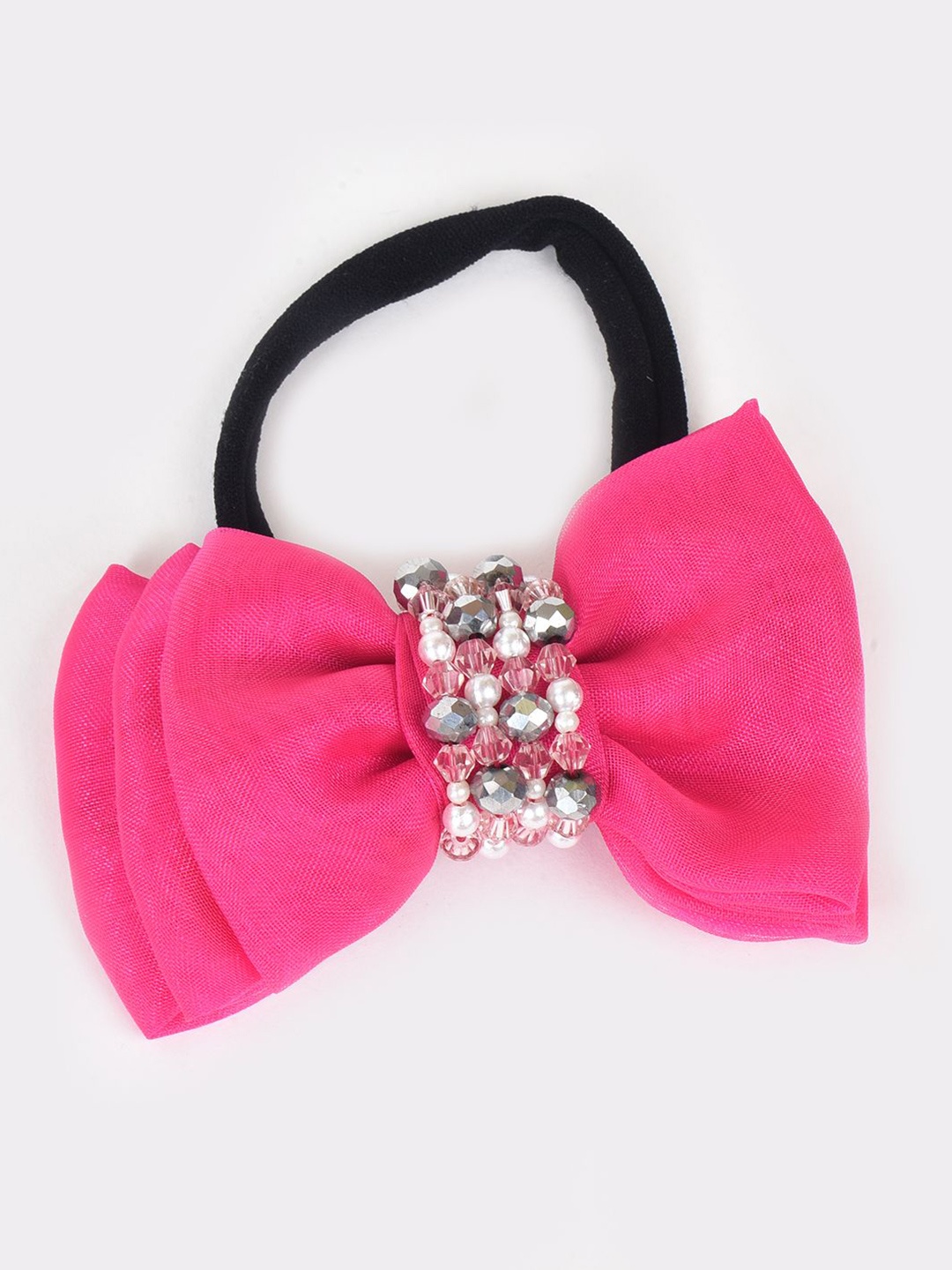 

Choko Girls Beaded Ponytail Holders, Pink