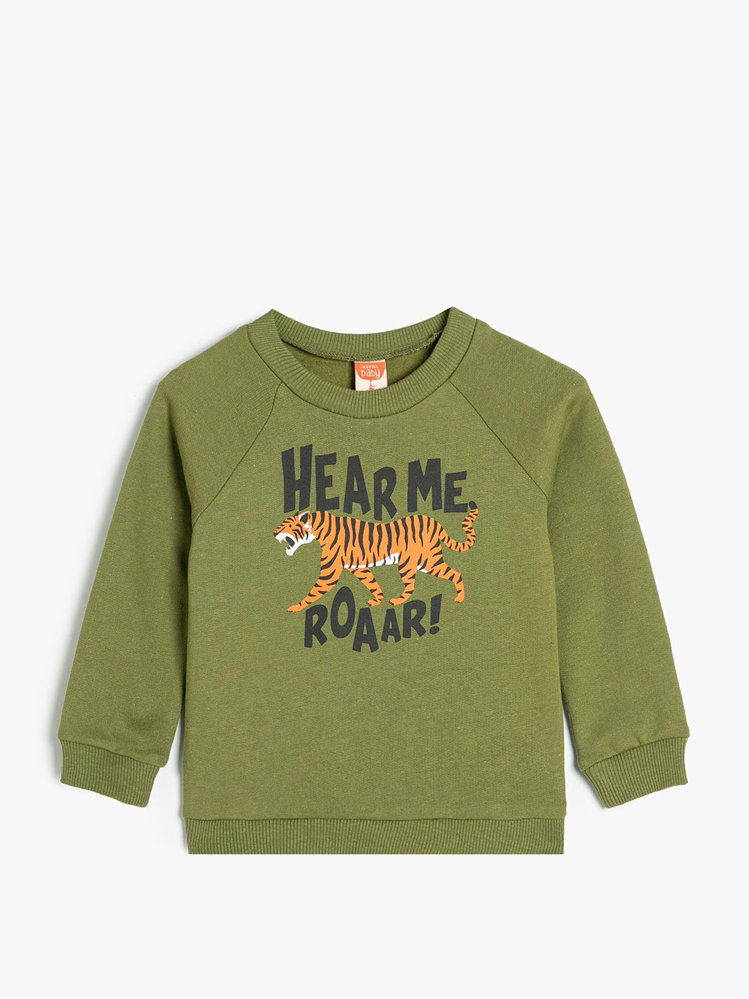 

Koton Boys Graphic Printed Sweatshirt, Green