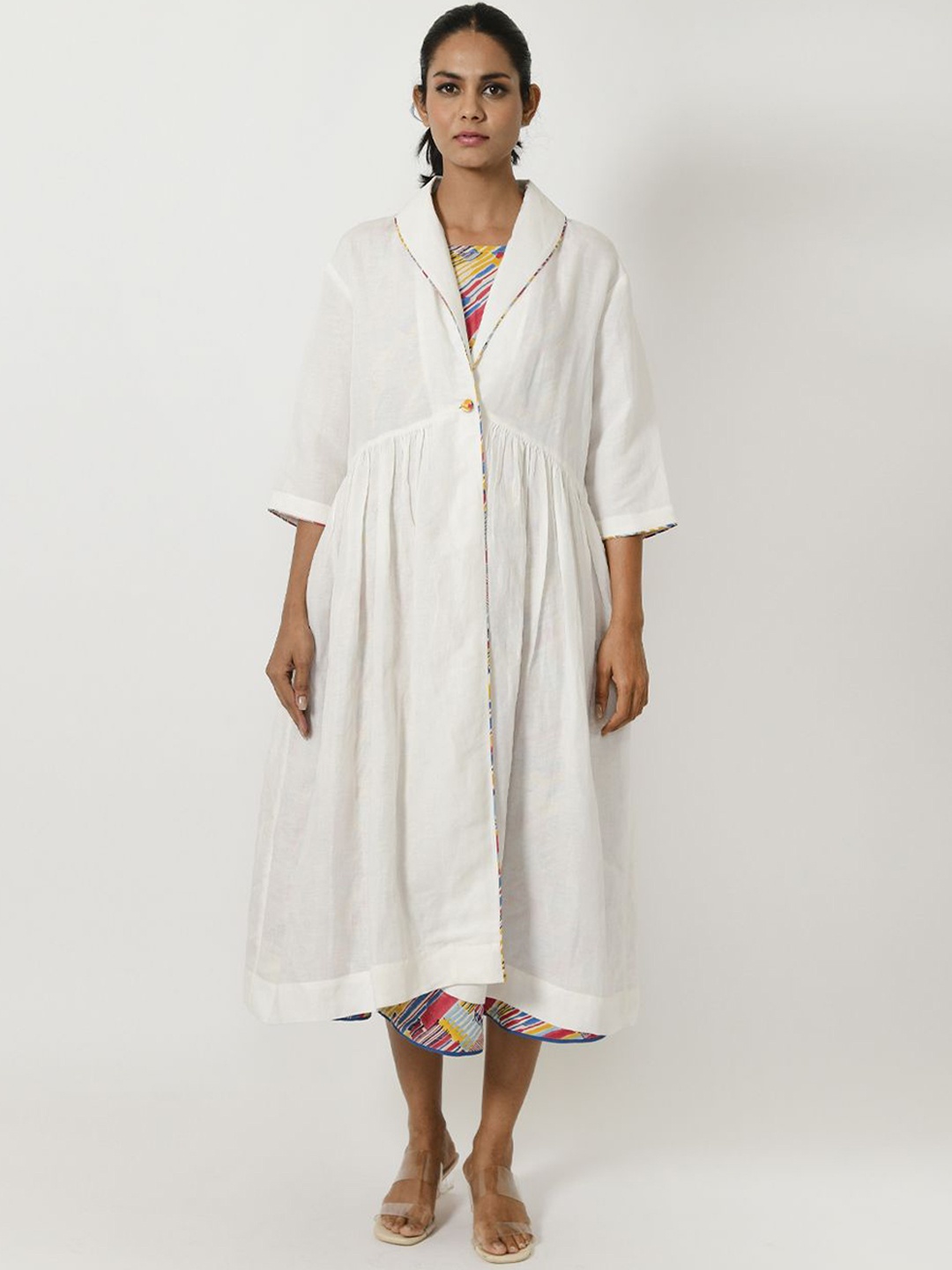 

Rias Jaipur Women Organic Cotton Sporty Jacket with Embroidered, Multi