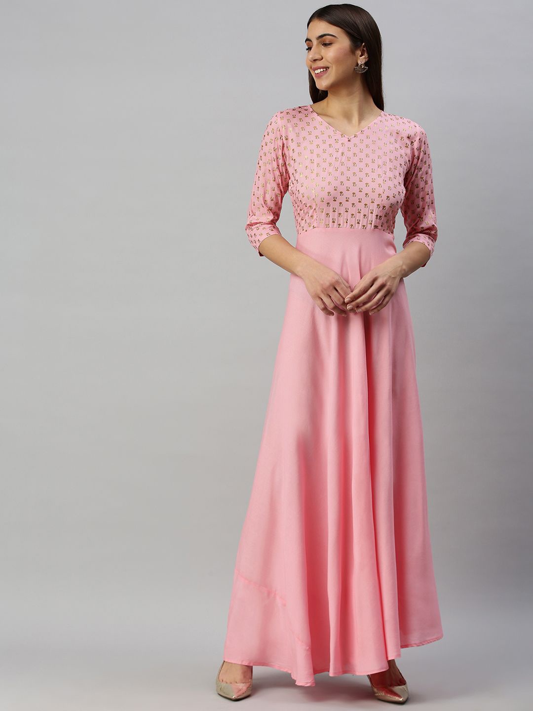 

Swishchick Print Maxi Dress, Rose
