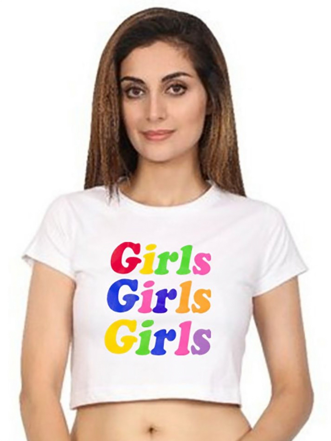 

StyleCast x Revolte Women Typography Printed Slim Fit T-shirt, White
