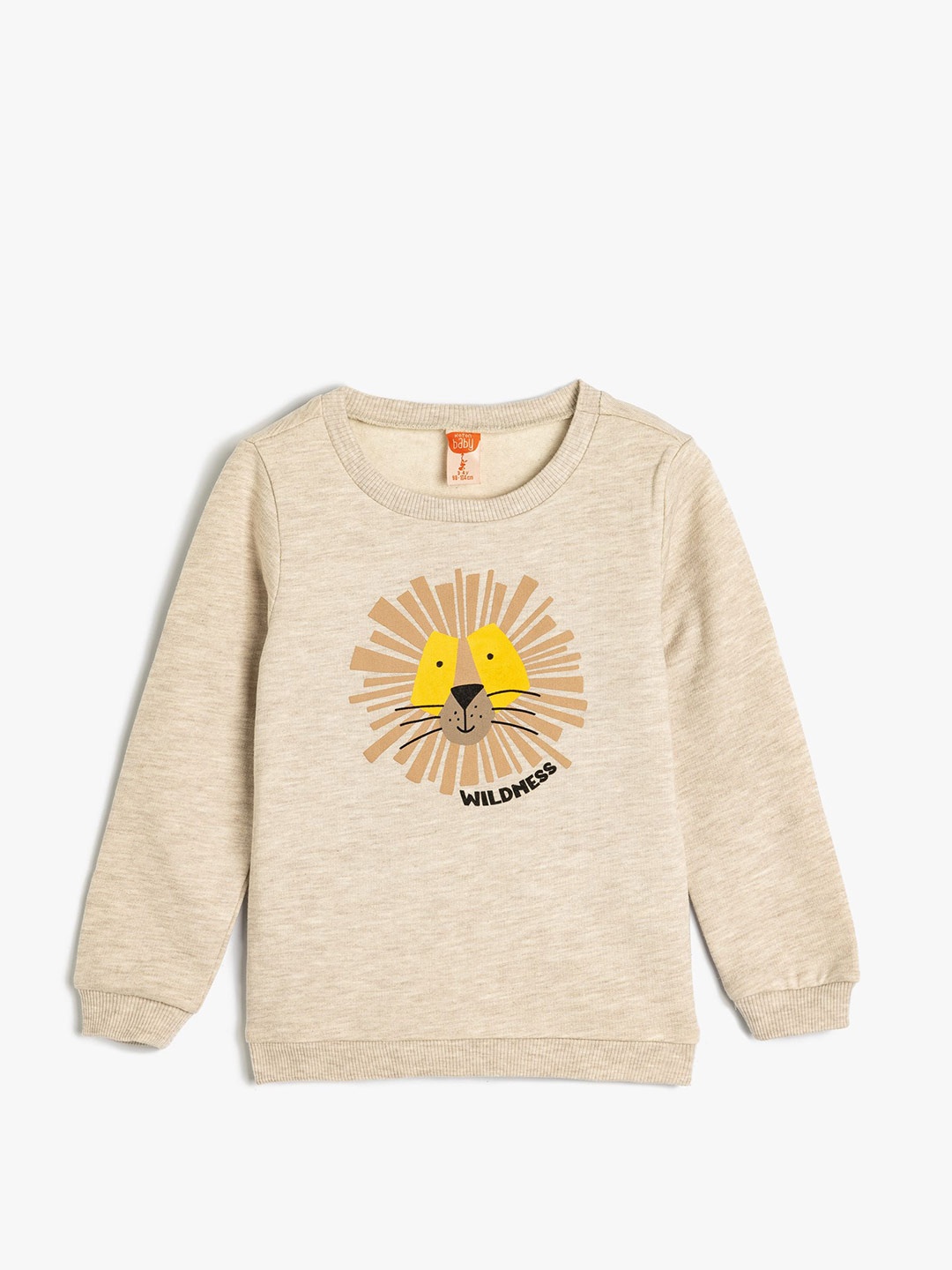 

Koton Boys Graphic Printed Sweatshirt, Beige