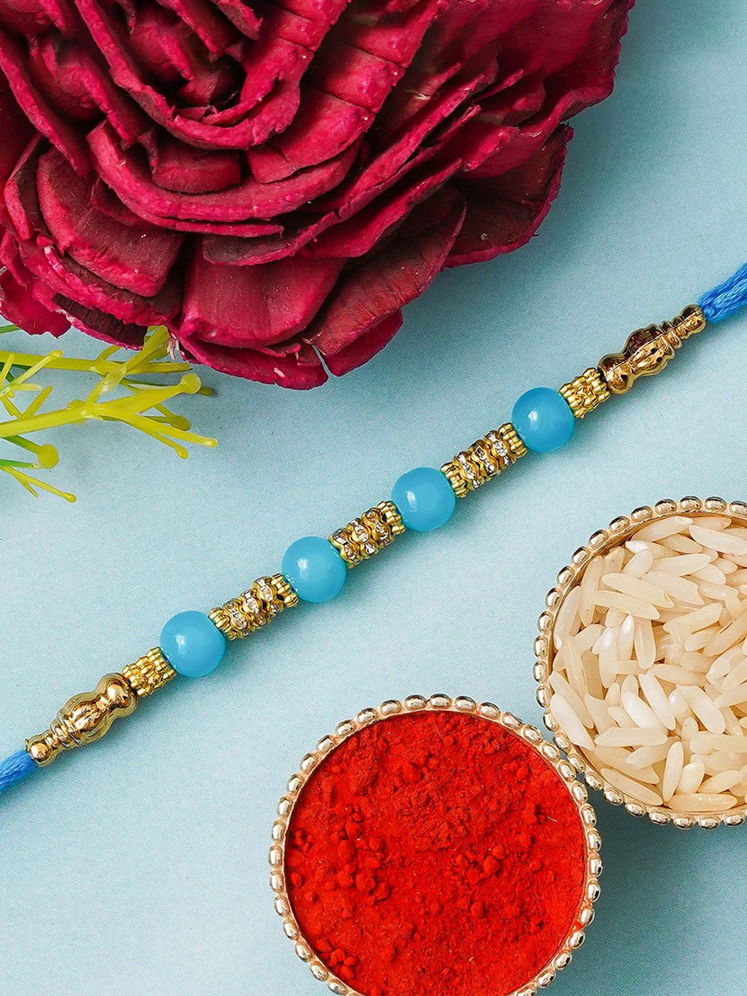 

eCraftIndia Wraparound Rakhi, Gold