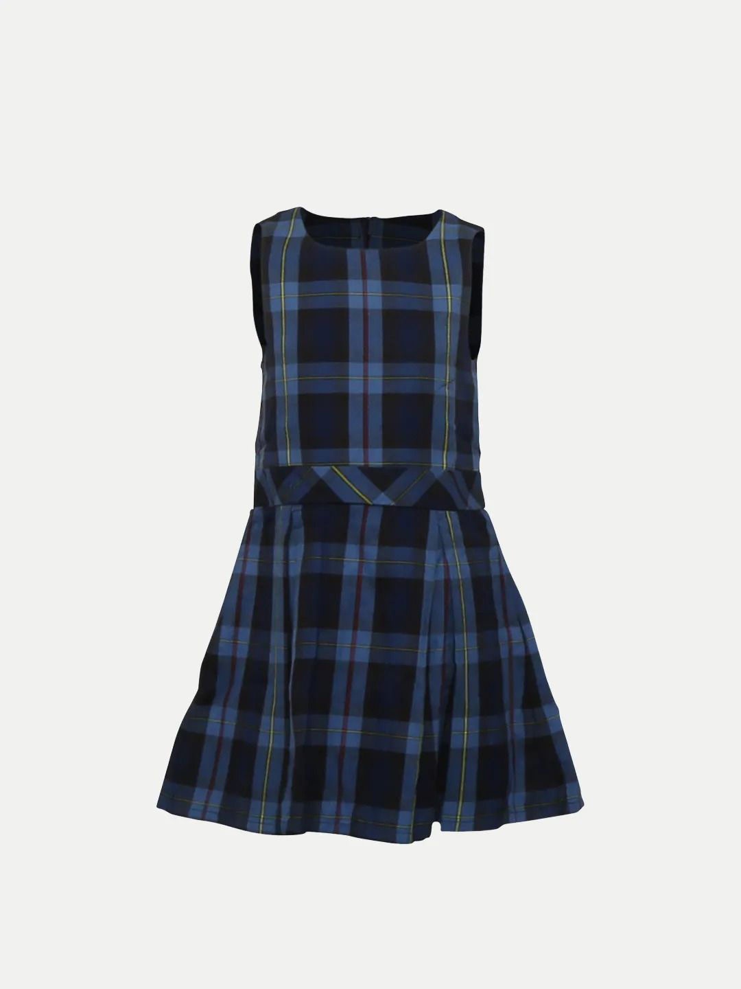 

BAESD Checked Fit & Flare Dress, Blue