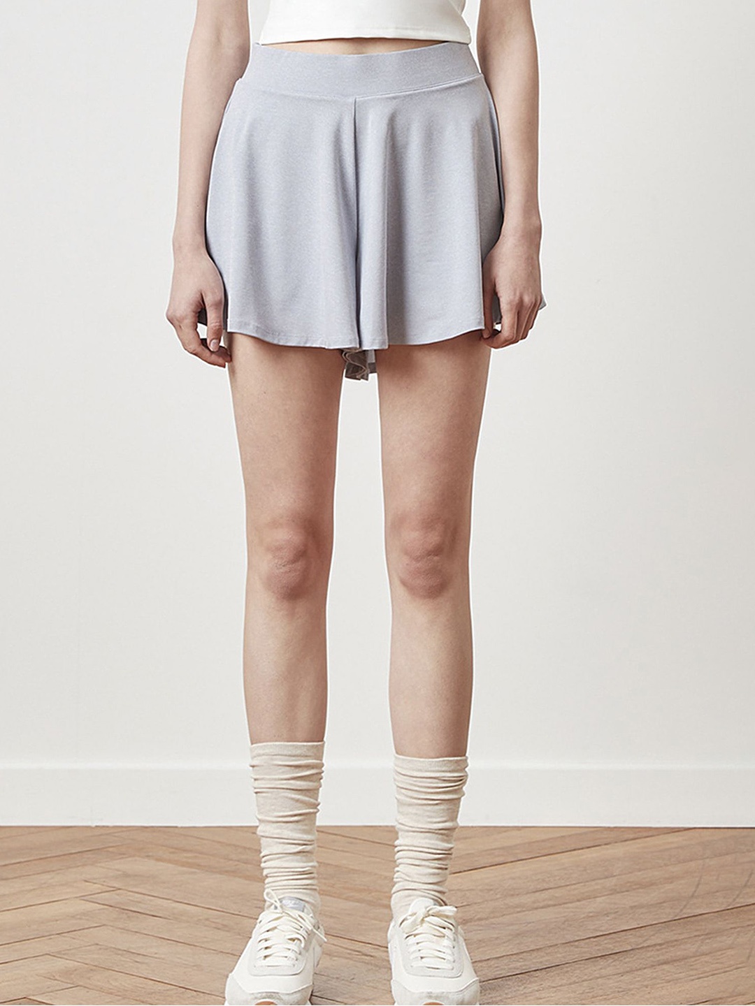 

LULU & SKY A-line Mini Skorts, Grey