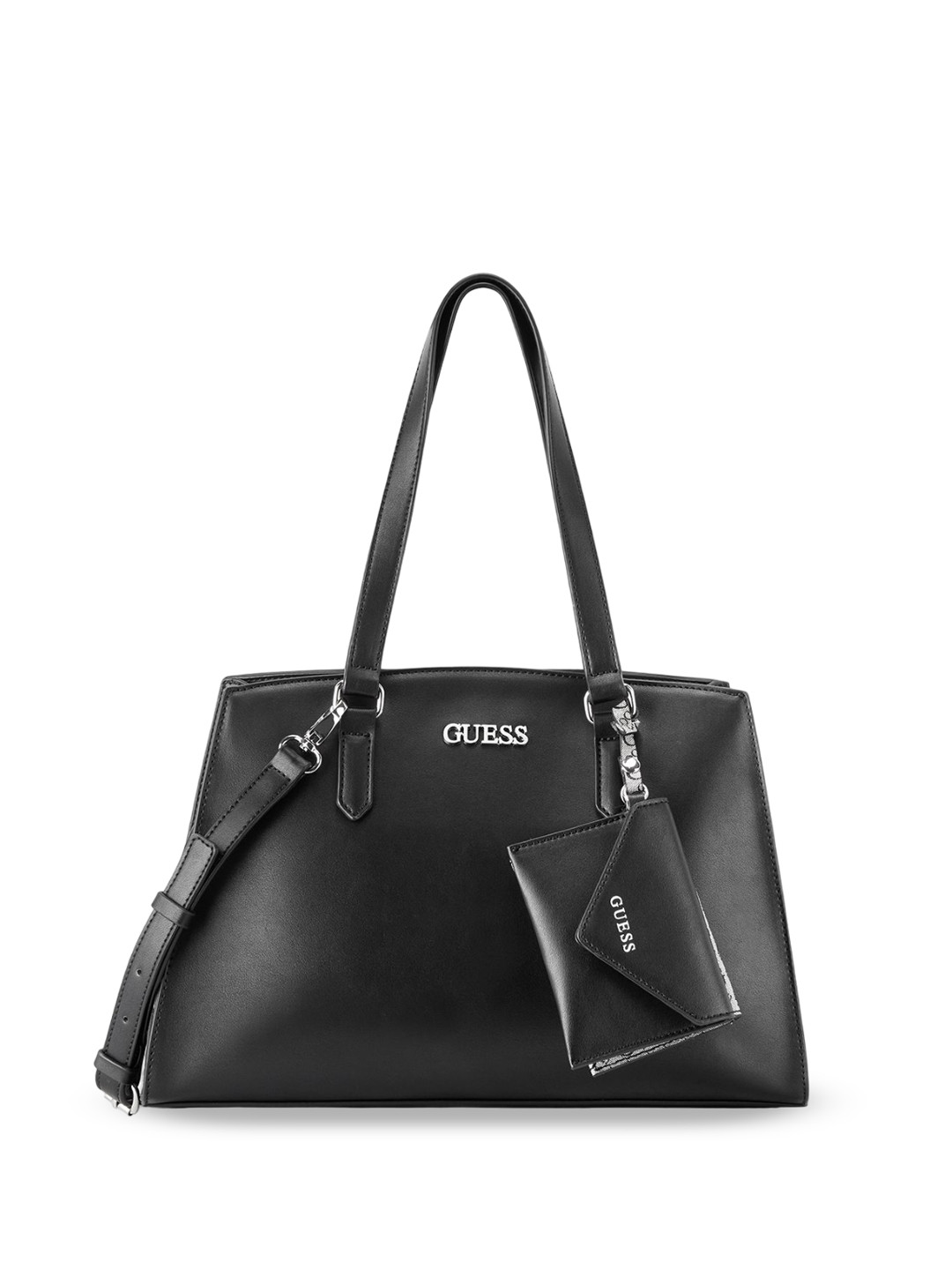 

GUESS PU Structured Shoulder Bag, Black