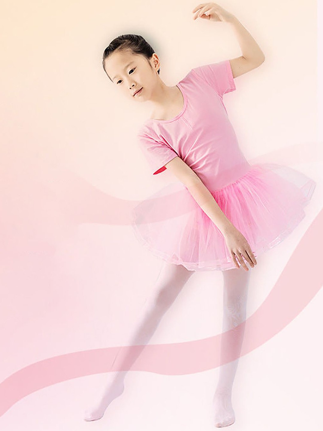 

SYGA Girls Anti-Slip Pantyhose Stockings, Pink