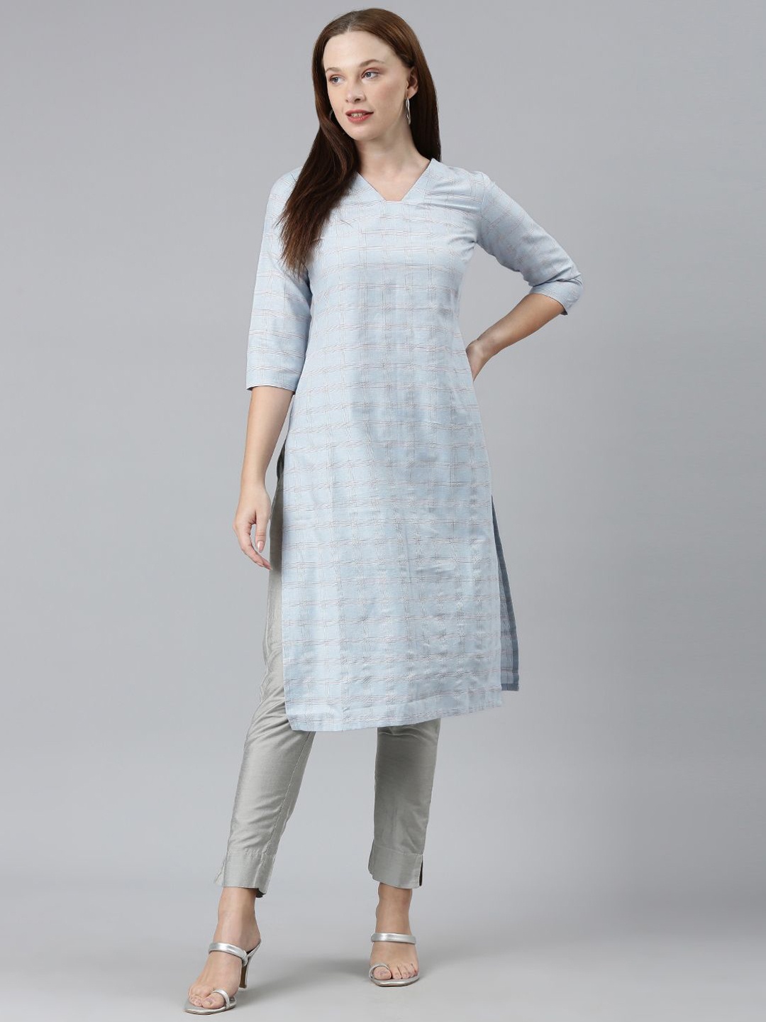 

HRITIKA Women Gotta Patti Kurta, Blue