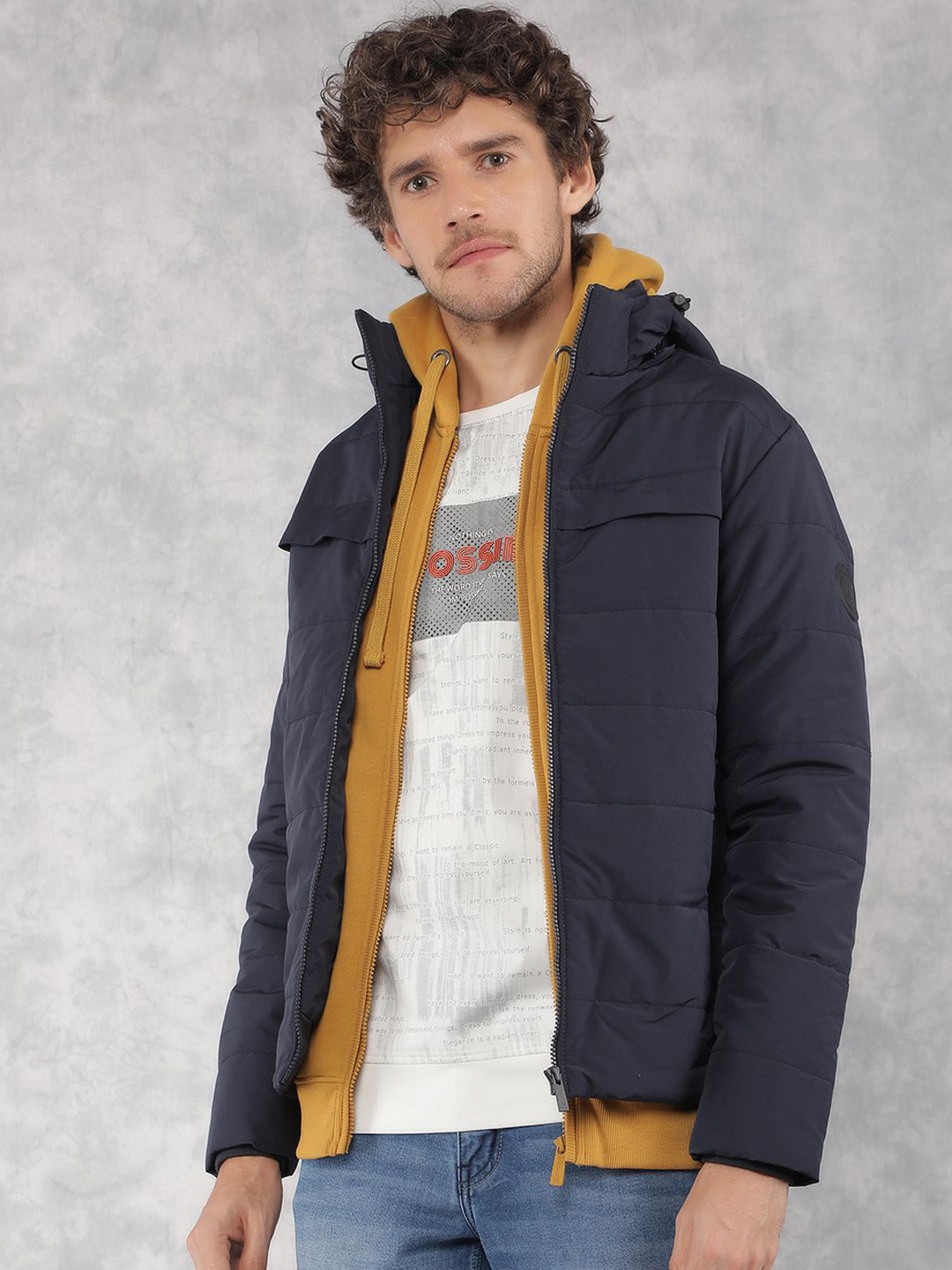 

Crimsoune Club Men Lightweight Bomber Jacket, Navy blue