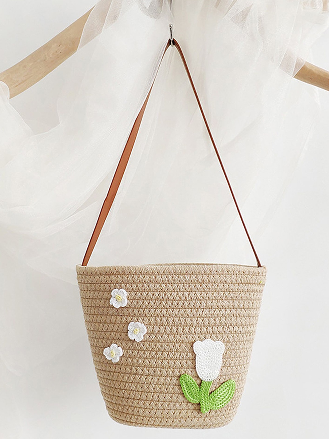 

LULU & SKY Structured Shoulder Bag, Khaki