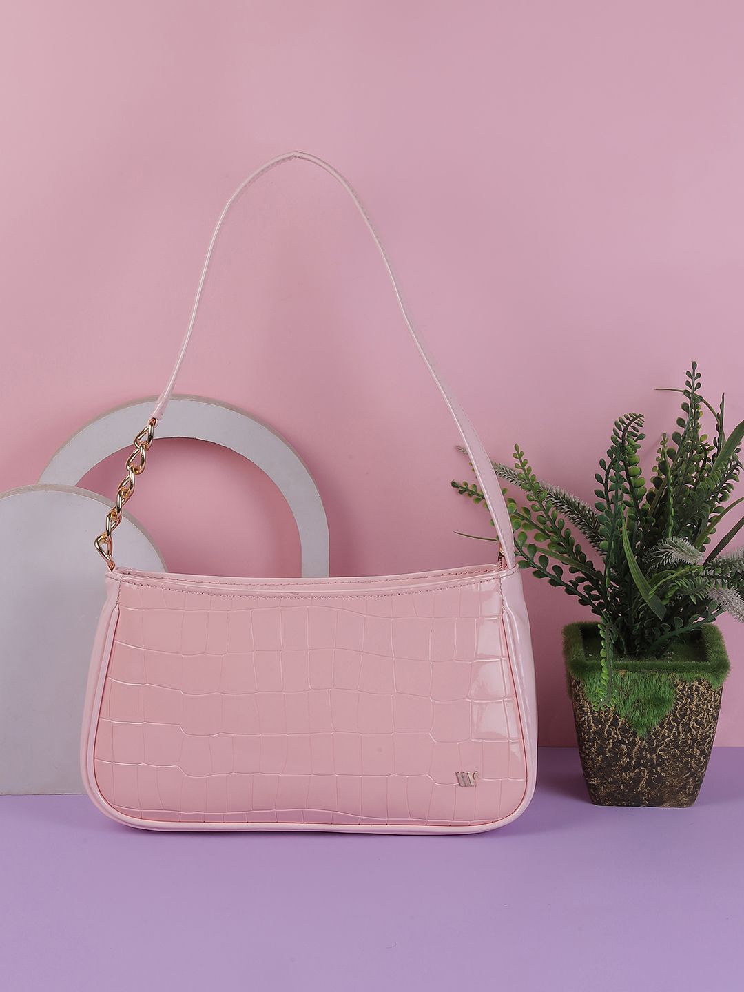 

WALKWAY by Metro Bucket Shoulder Bag with Tasselled, Pink