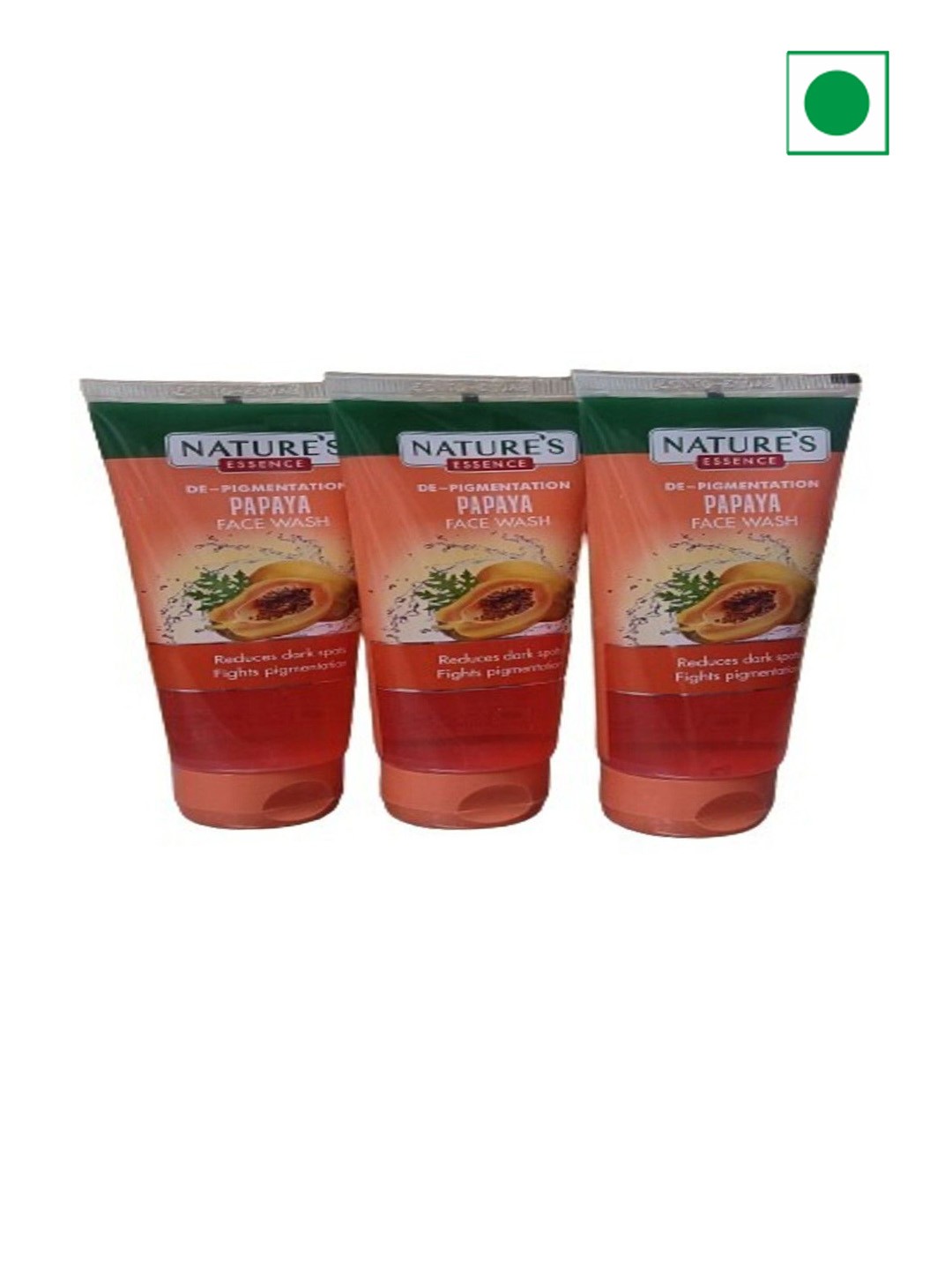 

Nature's Set Of 3 Essence De-pigmentation Papaya Face Wash For Dark Spots - 50g Each, Orange