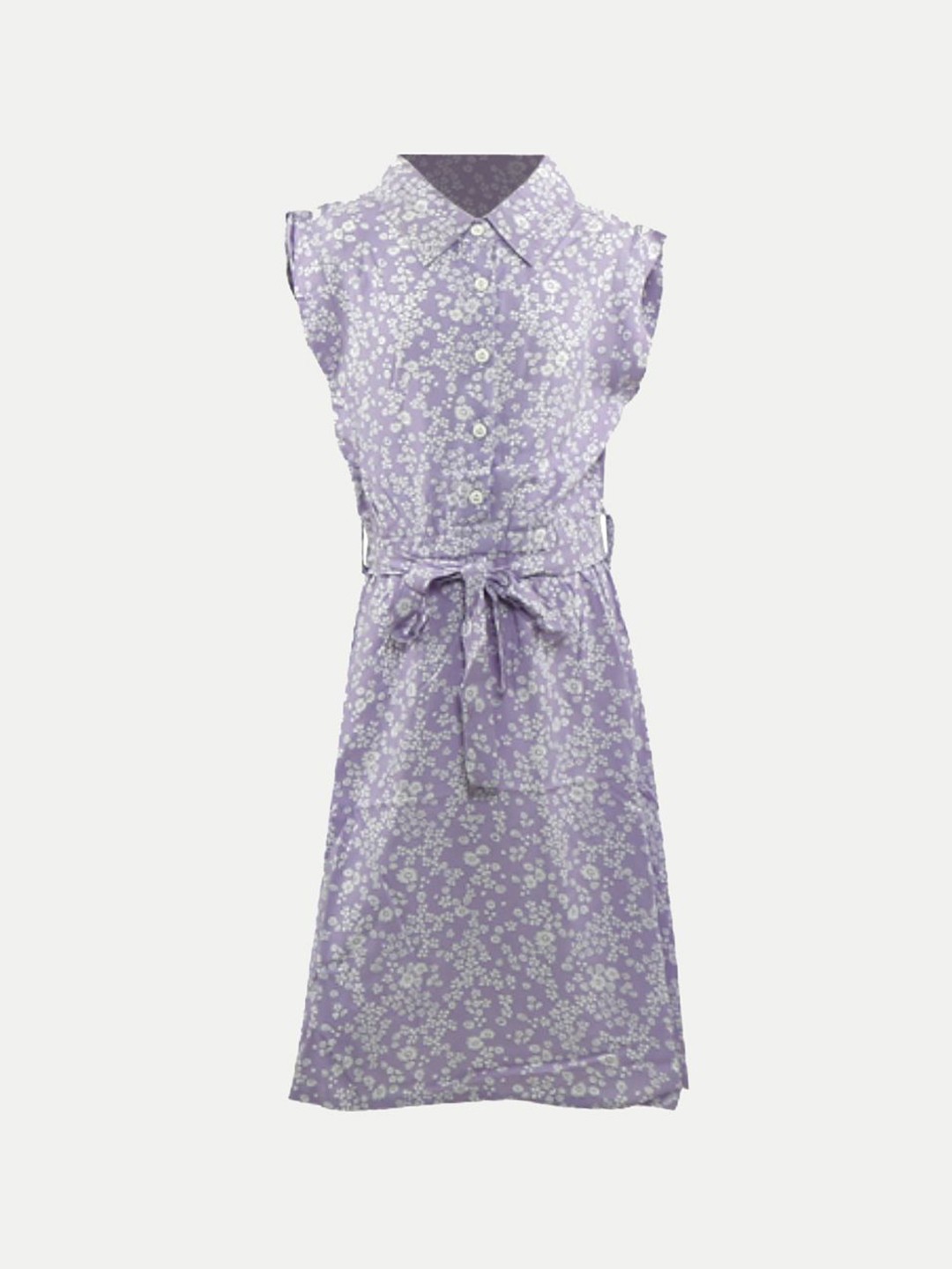 

BAESD Print Shirt Dress, Purple
