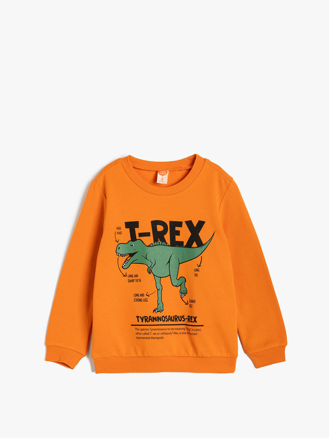 

Koton Boys Typography Printed Sweatshirt, Orange