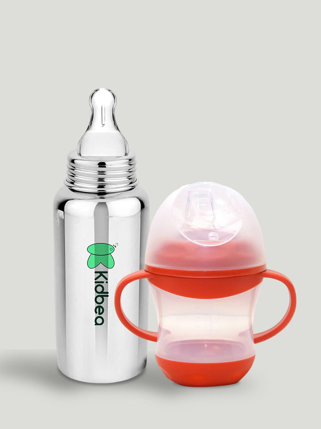 

Kidbea 2 Pcs Red Leak Proof Feeding Bottle