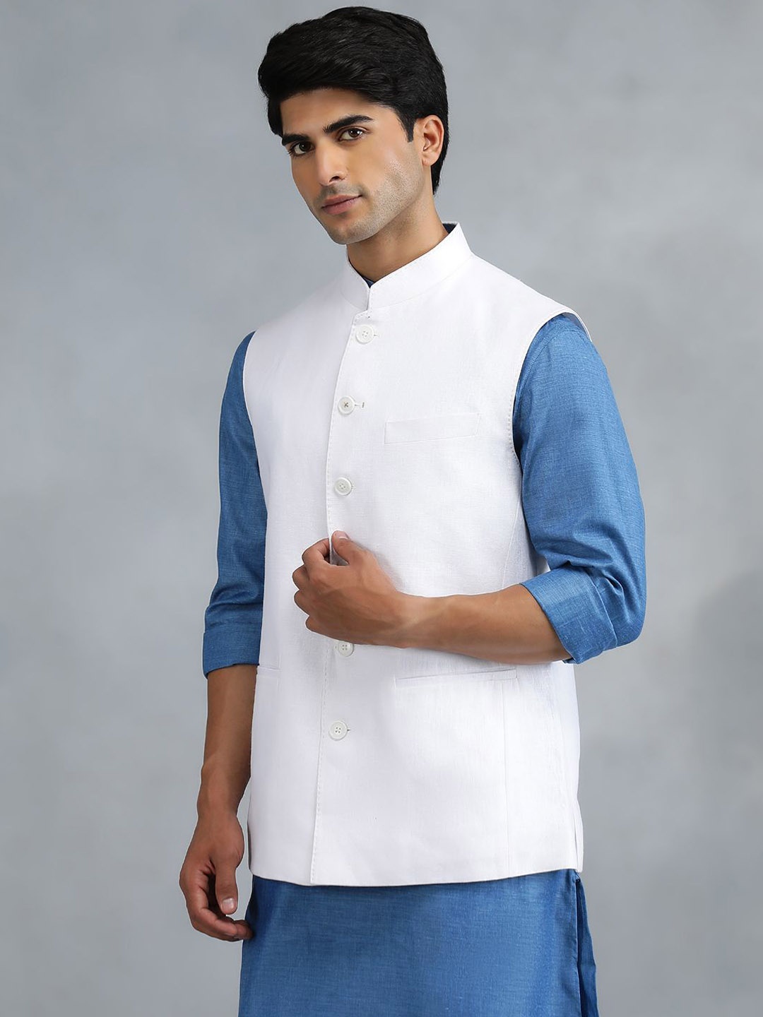 

MODI JACKET Men Denim Jacket, White