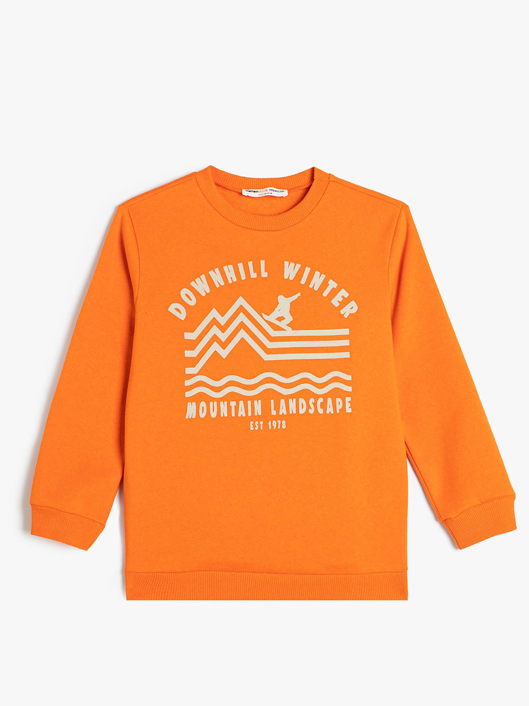 

Koton Boys Typography Printed Sweatshirt, Orange