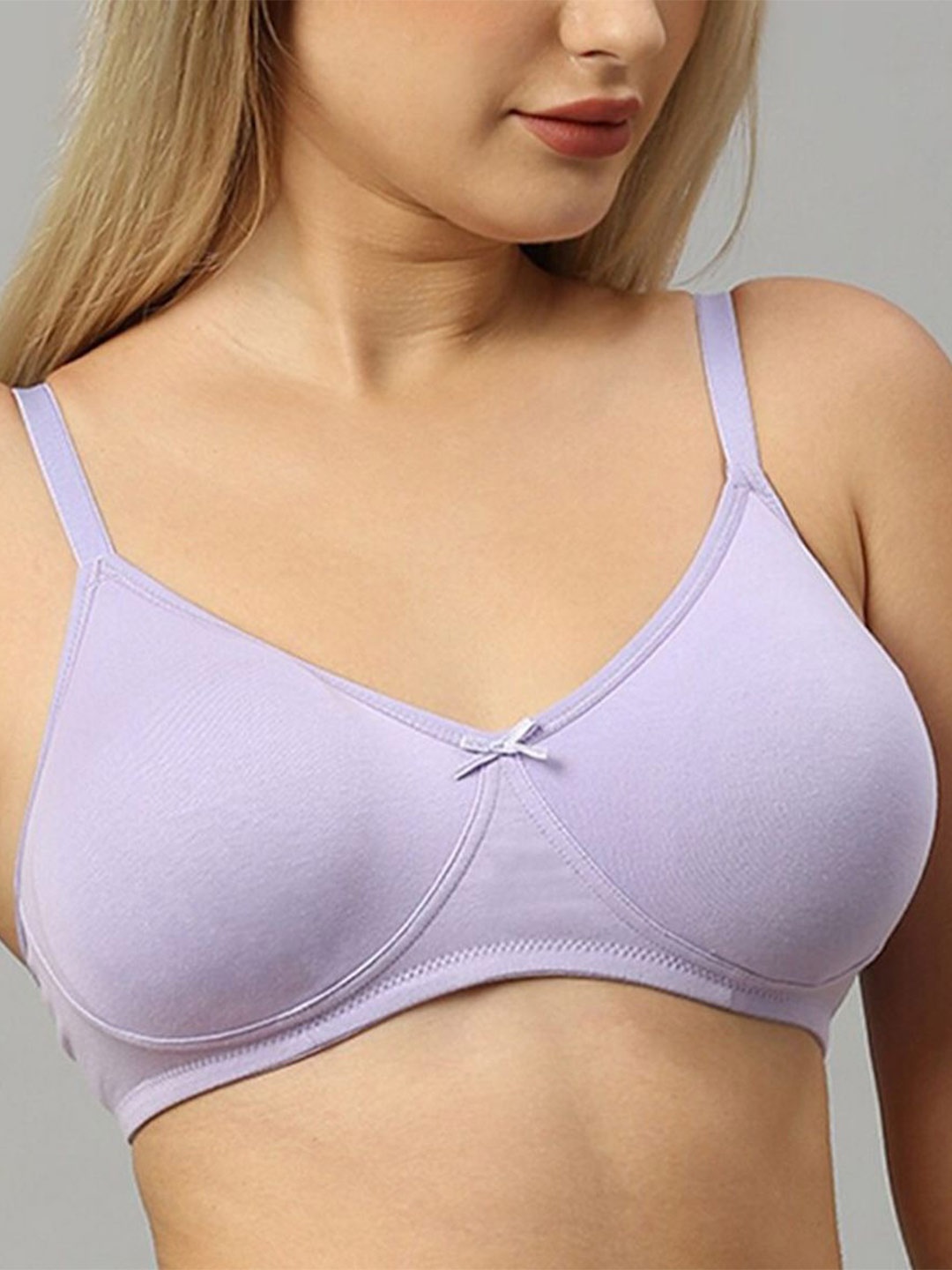 

DressBerry full Coverage Non Padded Solid Bra, Violet