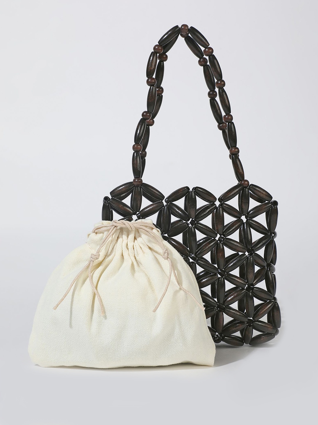 

LULU & SKY Bucket Handheld Bag, Brown