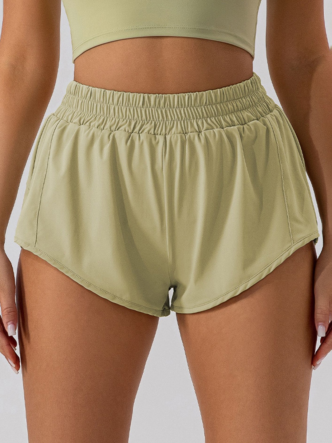 

LULU & SKY Women High-Rise Shorts, Green