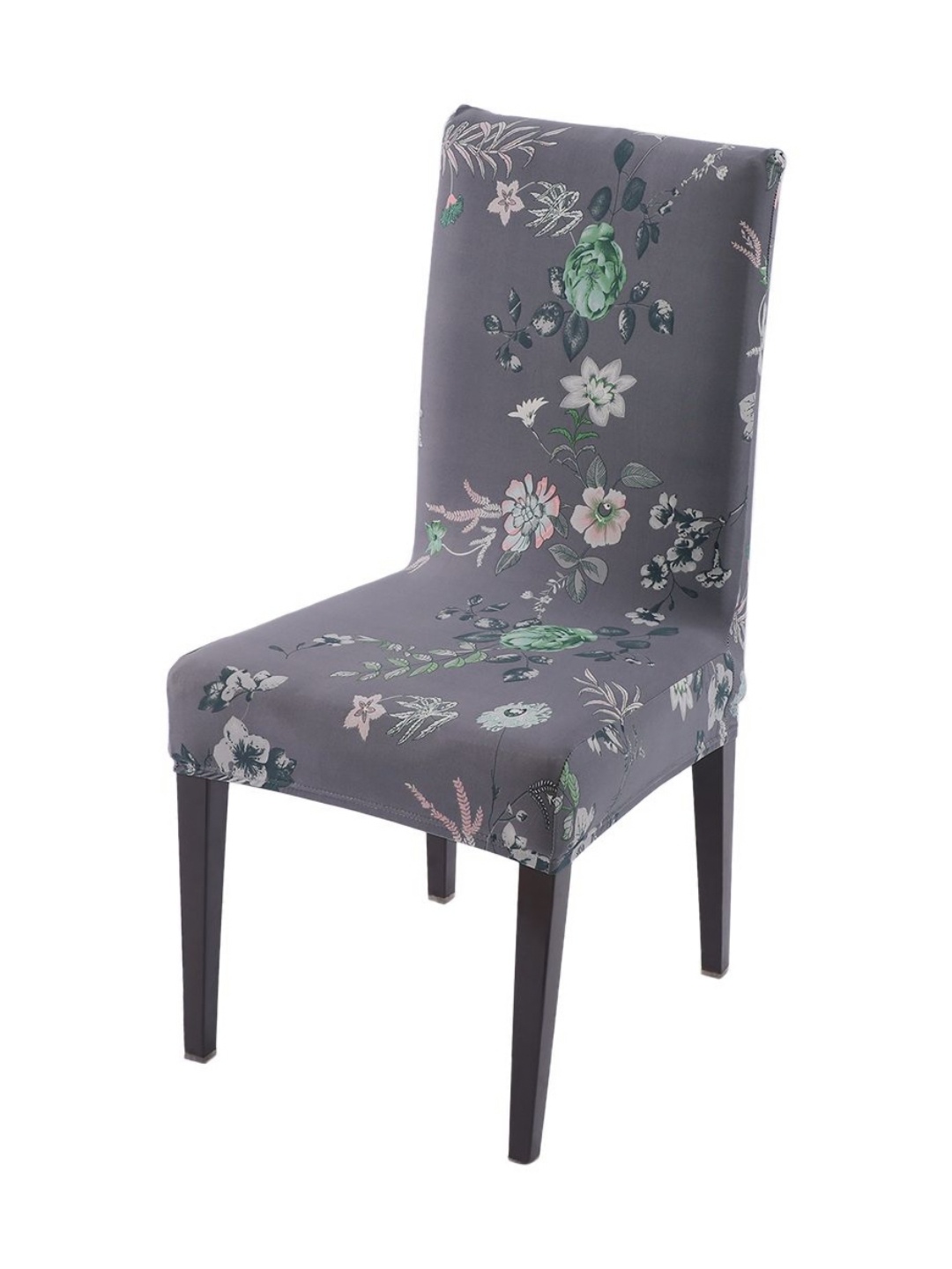 

HOKIPO Grey Printed Chair Cover