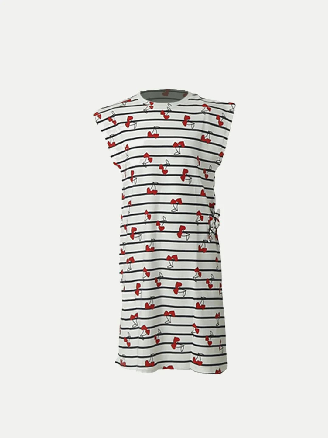 

BAESD Girls Printed Flutter Sleeve Sheath Dress, White